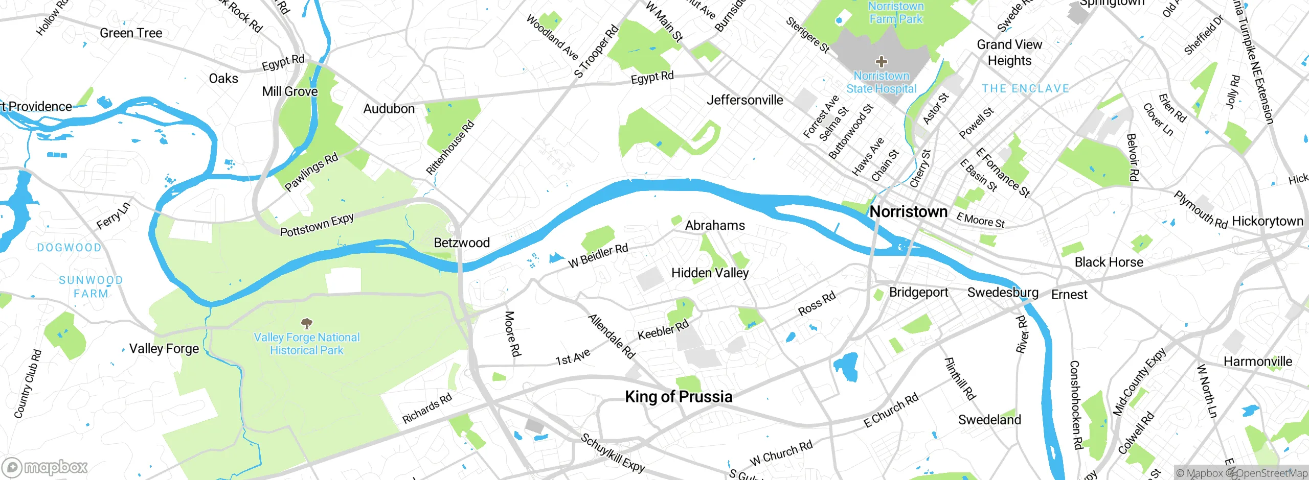 Map showing approximate location