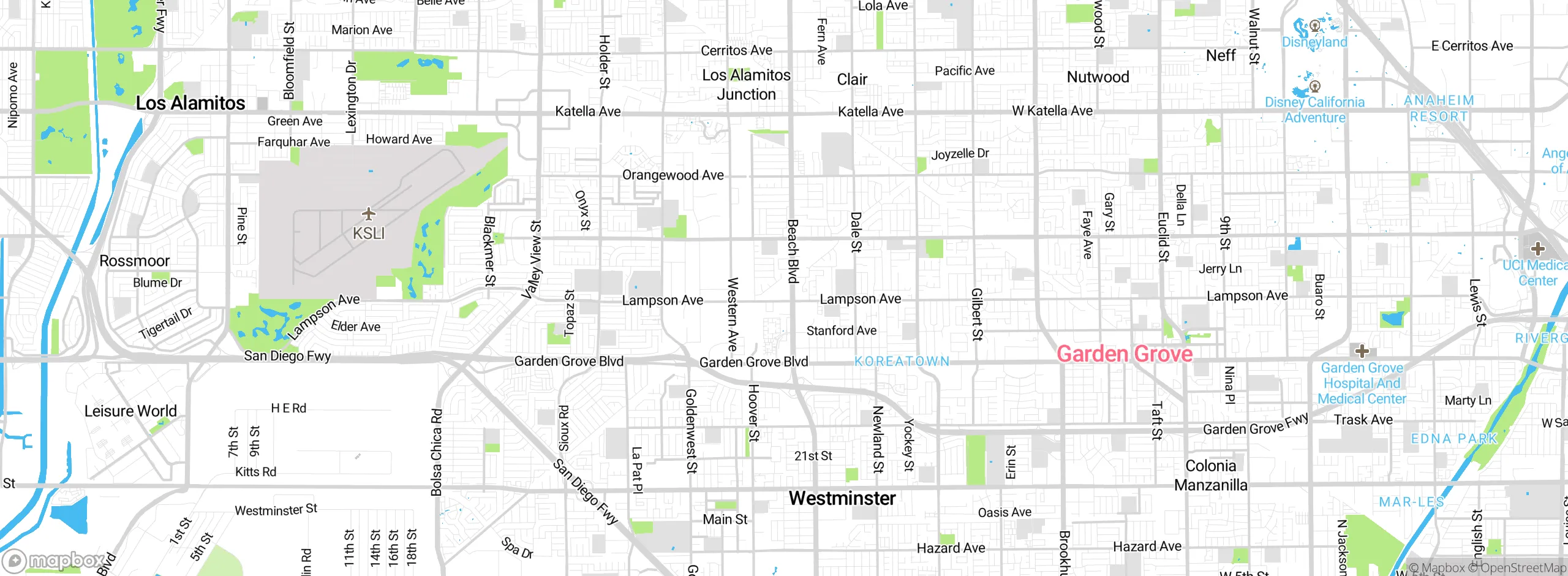 Map showing approximate location