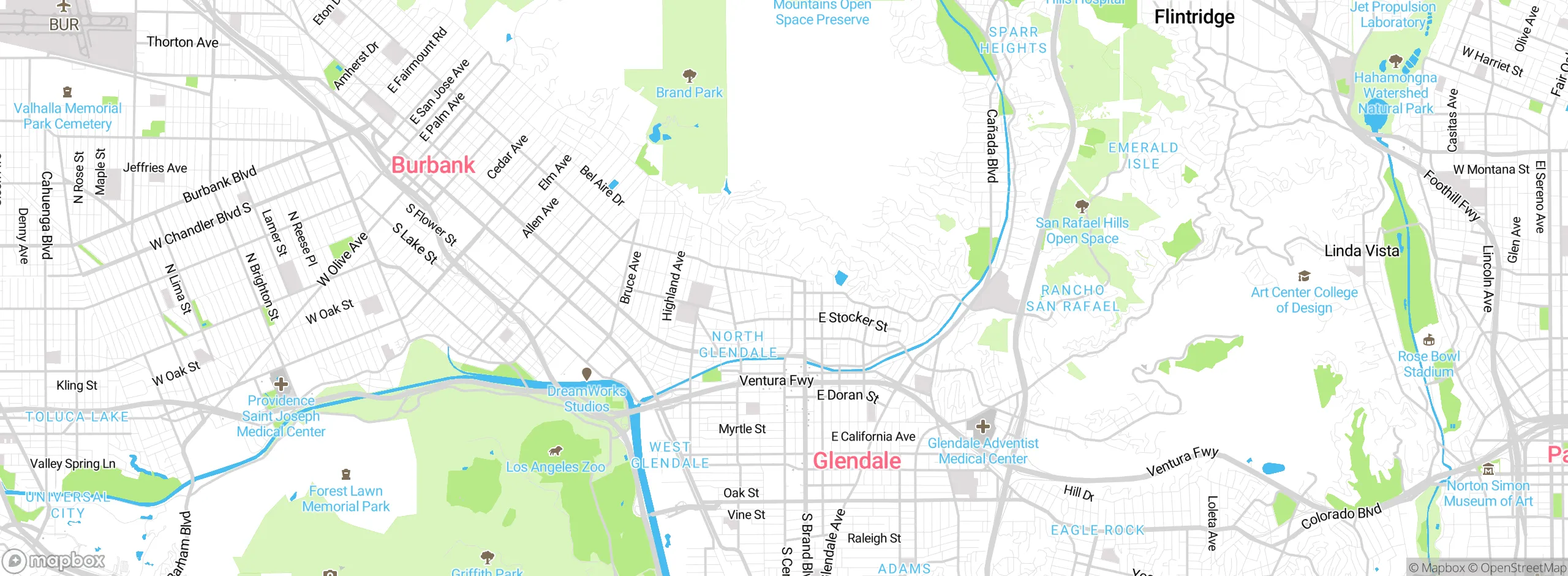 Map showing approximate location