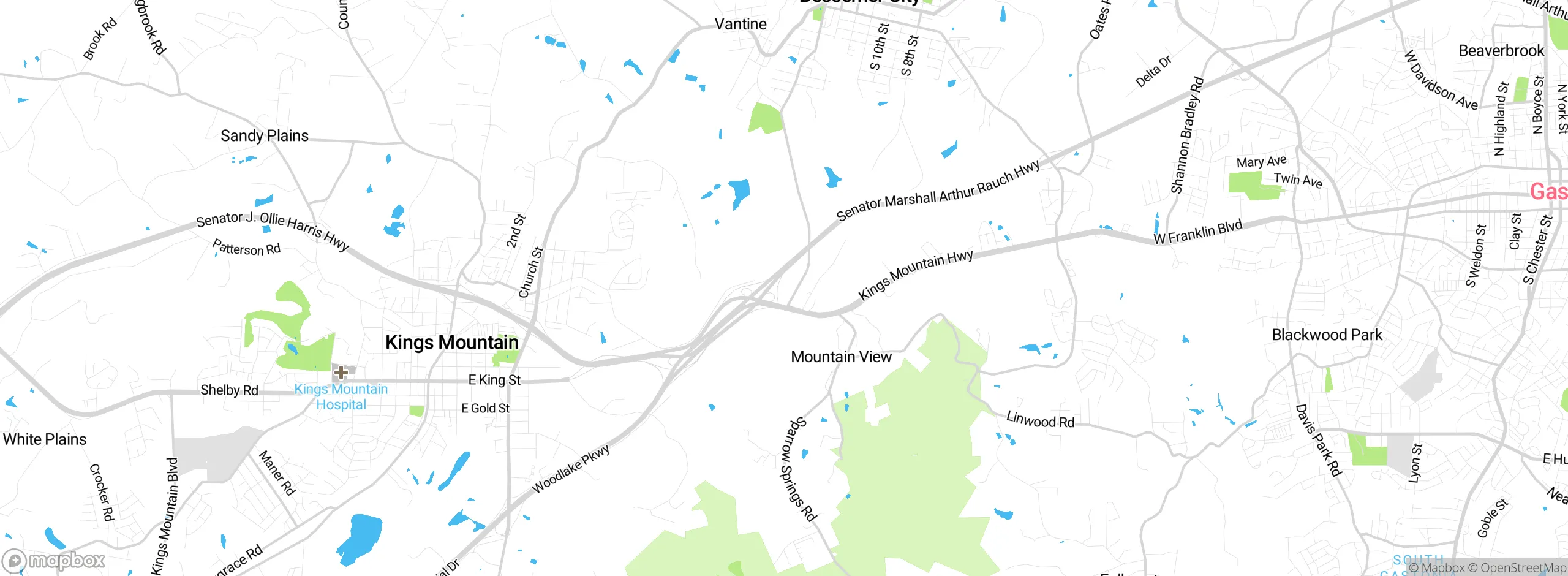 Map showing approximate location