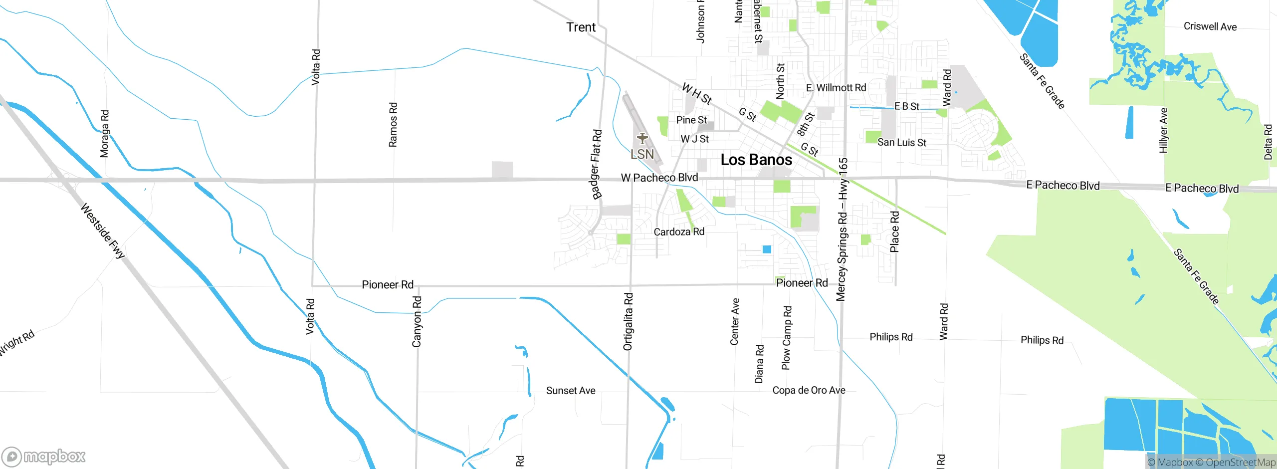 Map showing approximate location