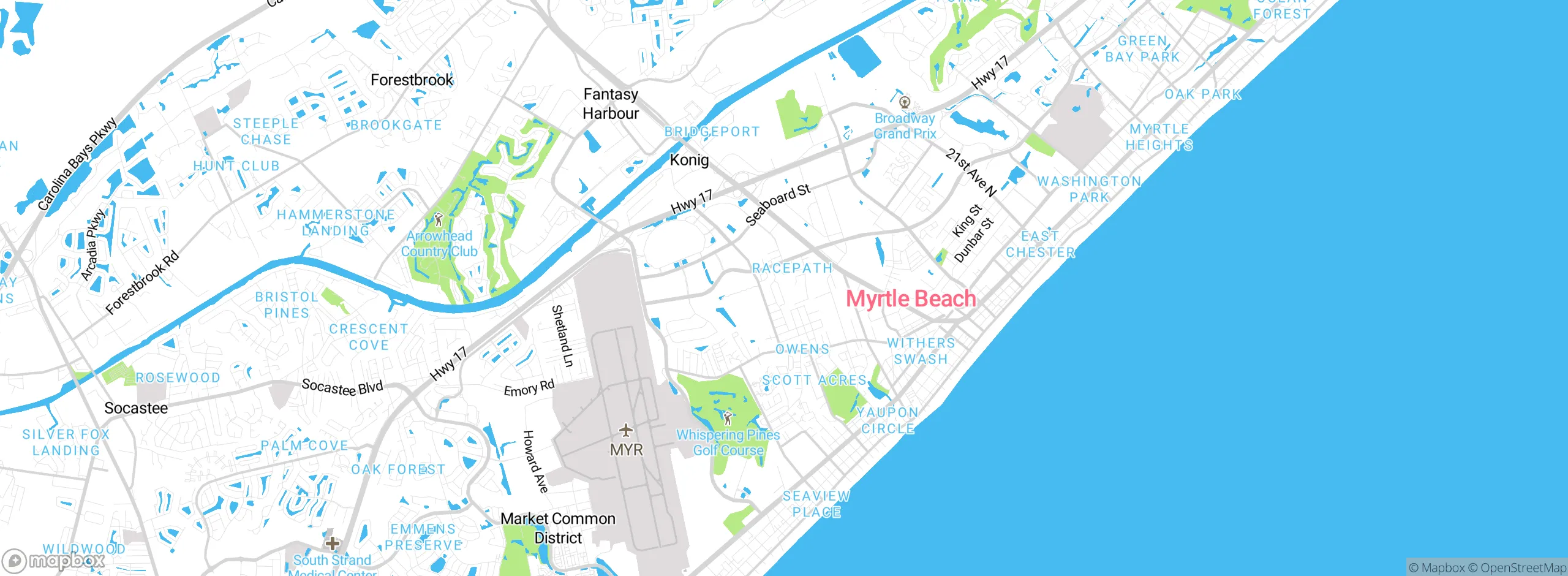 Map showing approximate location