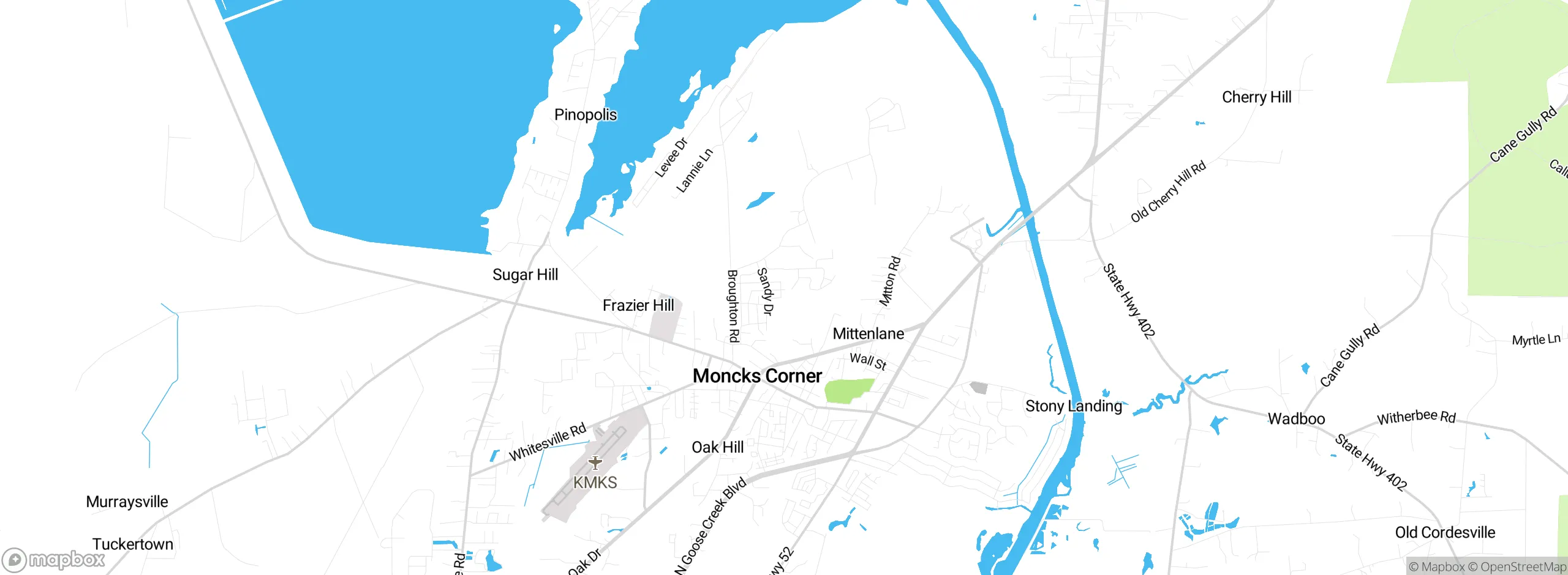 Map showing approximate location
