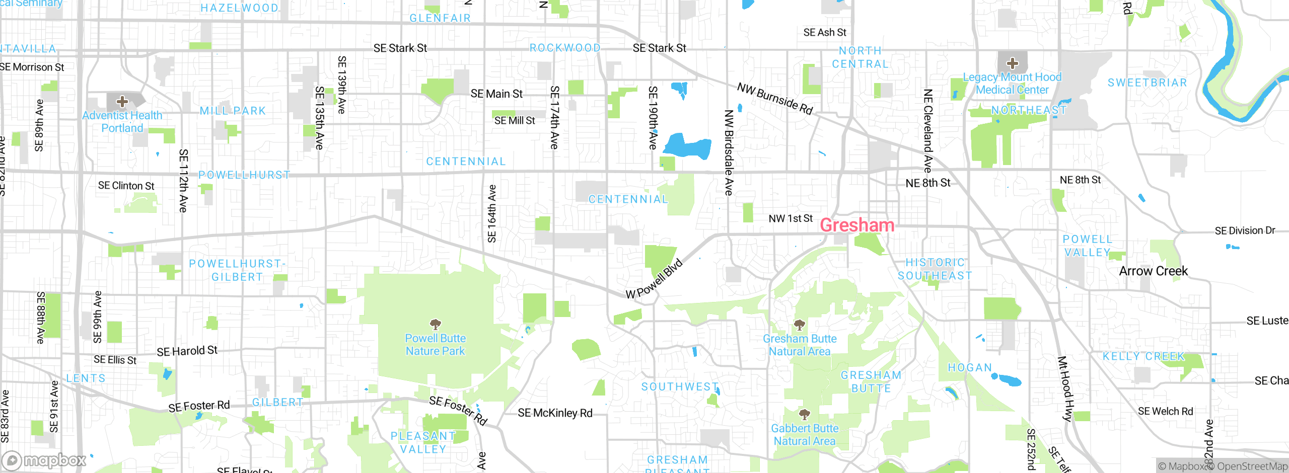 Map showing approximate location