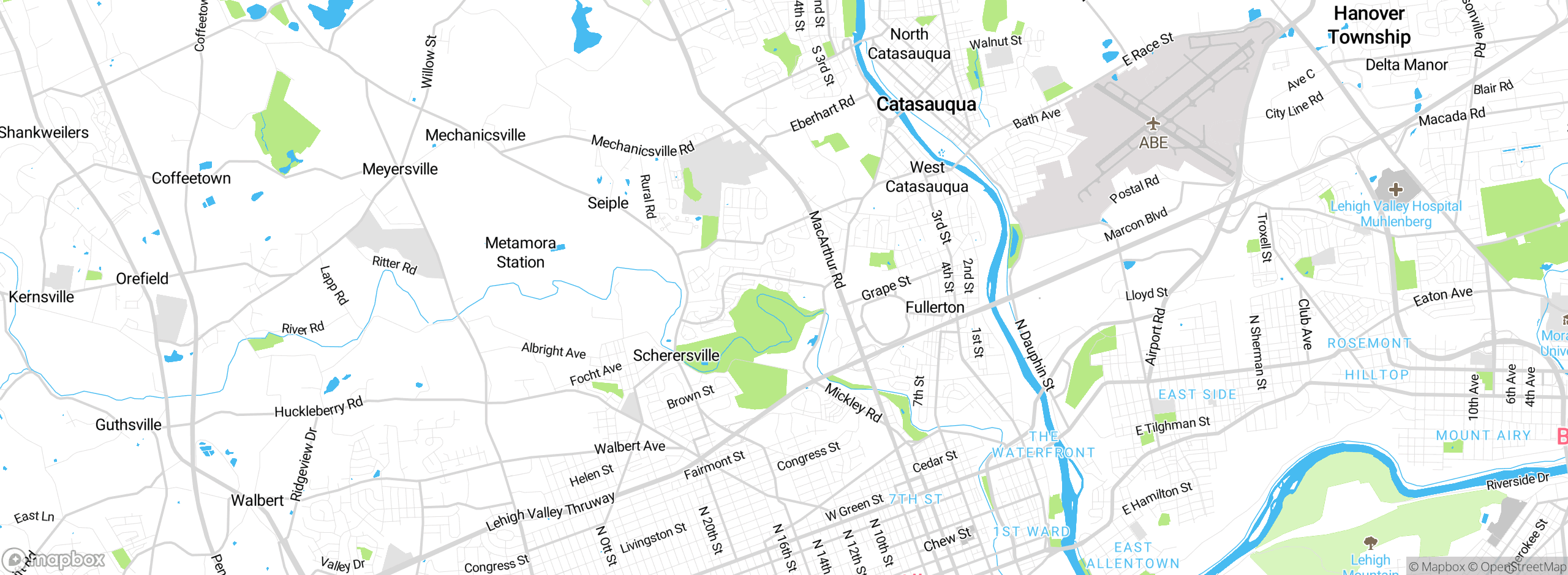 Map showing approximate location