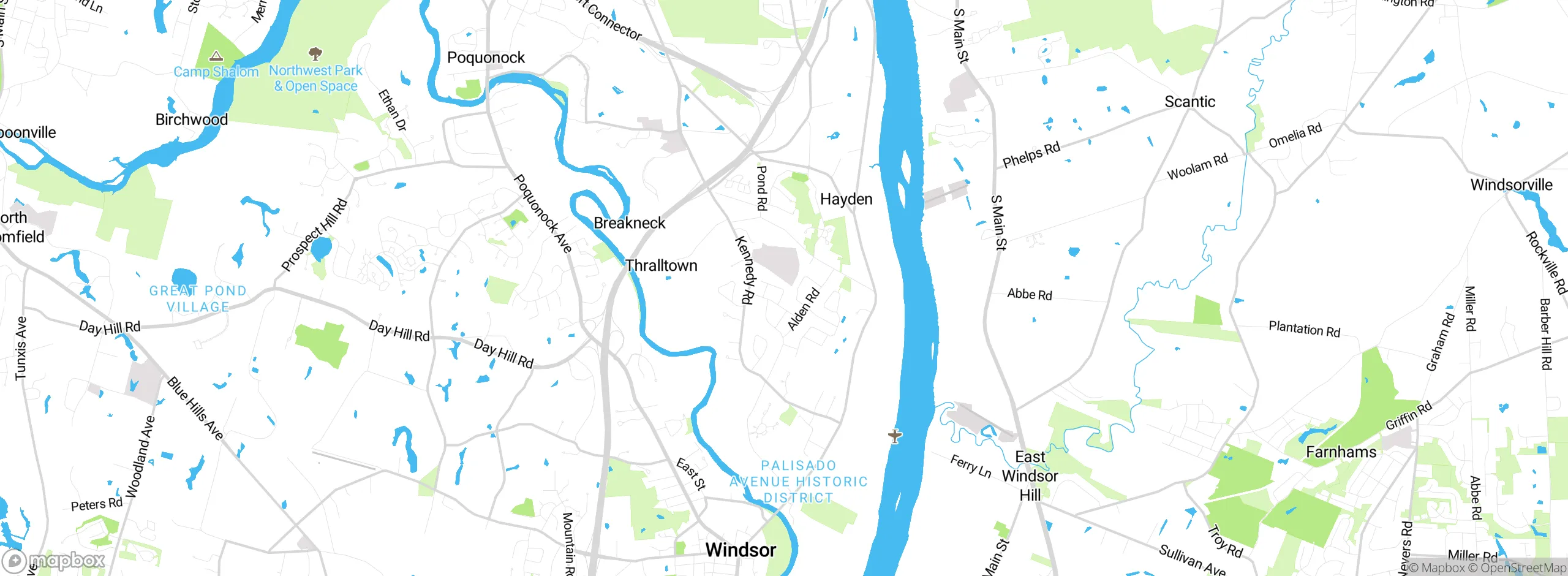 Map showing approximate location