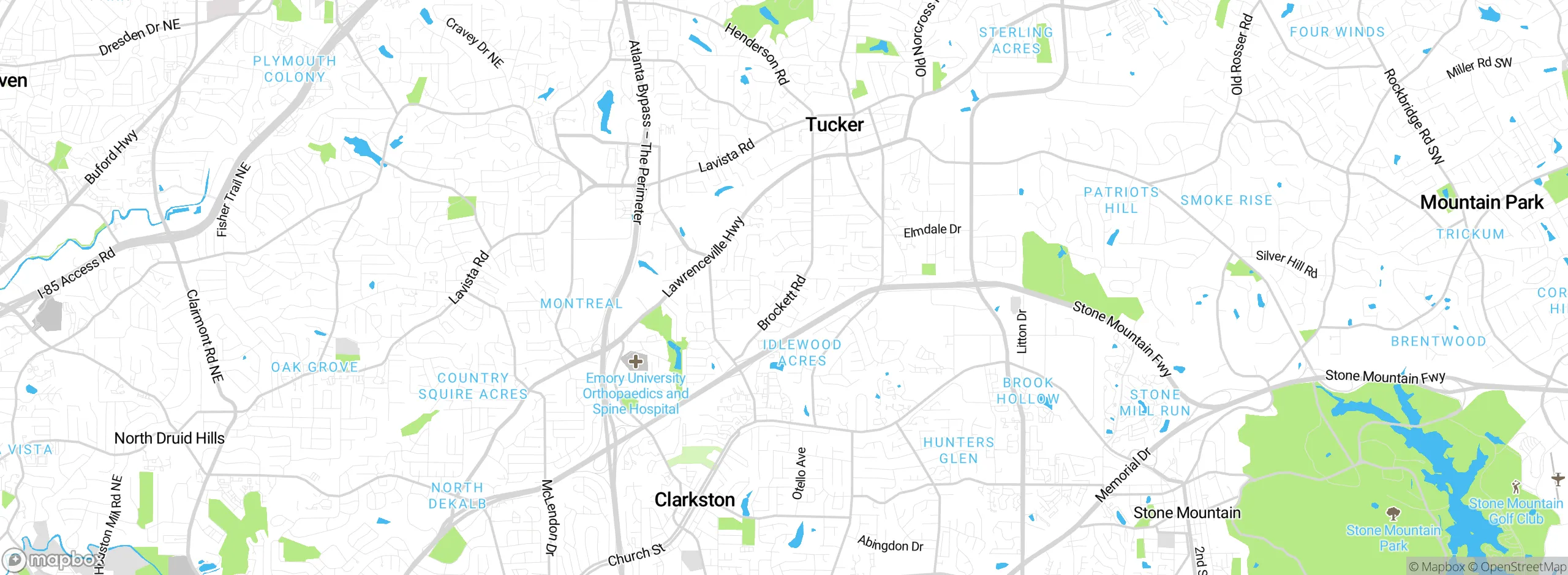 Map showing approximate location