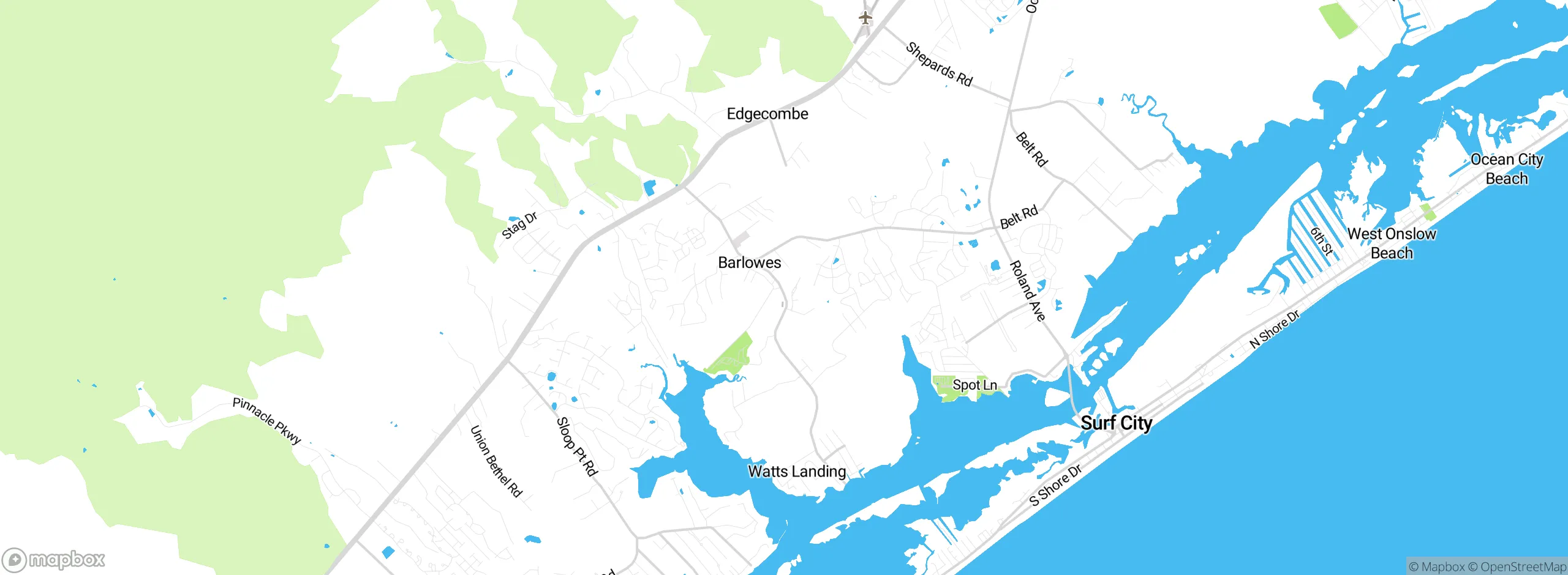 Map showing approximate location