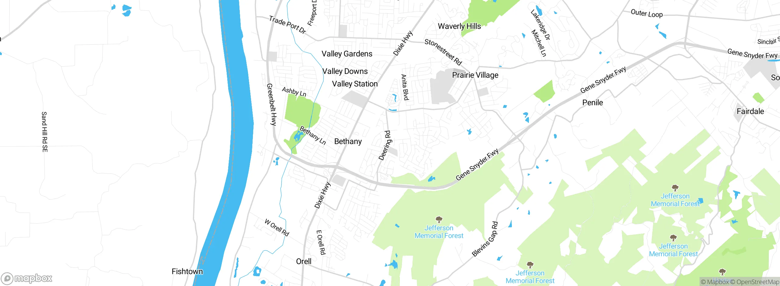 Map showing approximate location