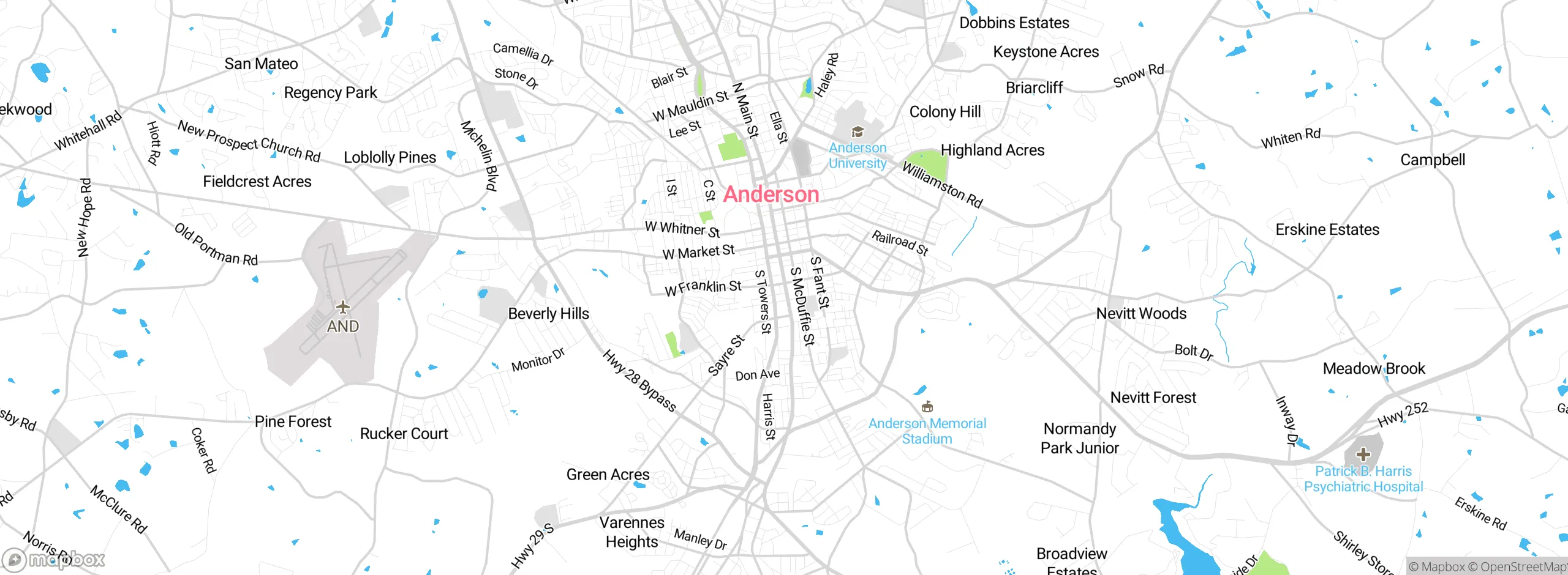 Map showing approximate location