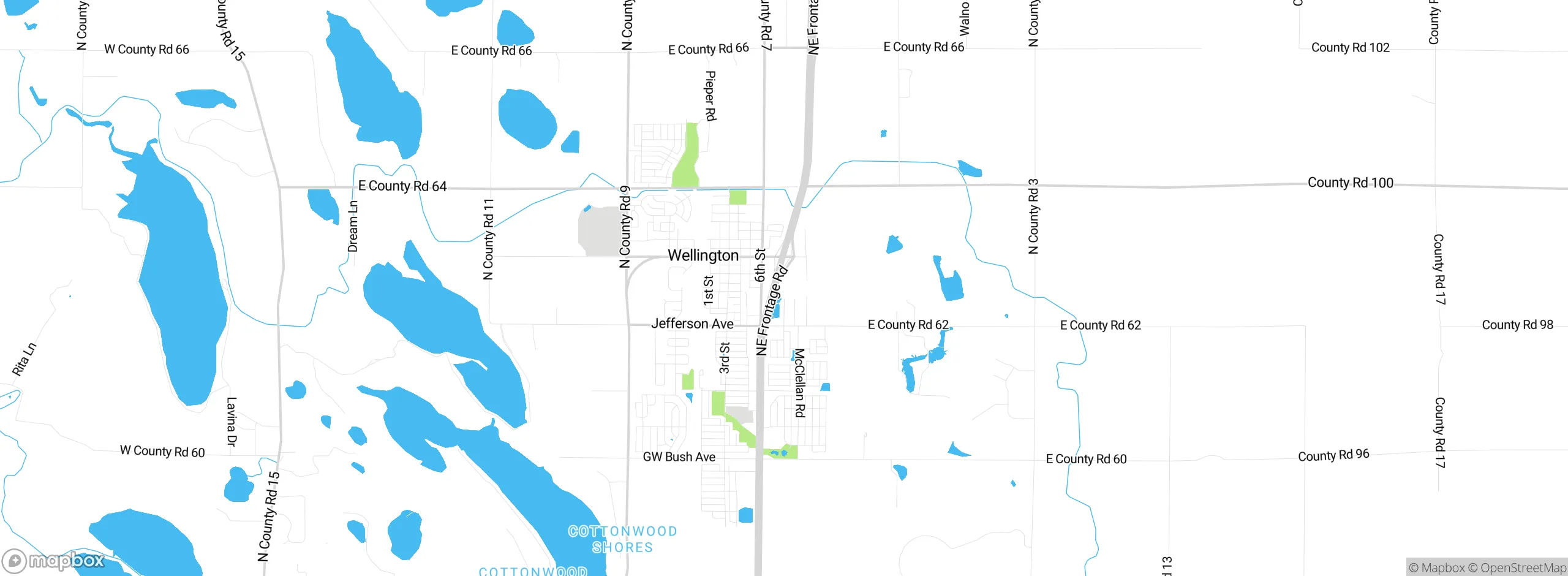 Map showing approximate location