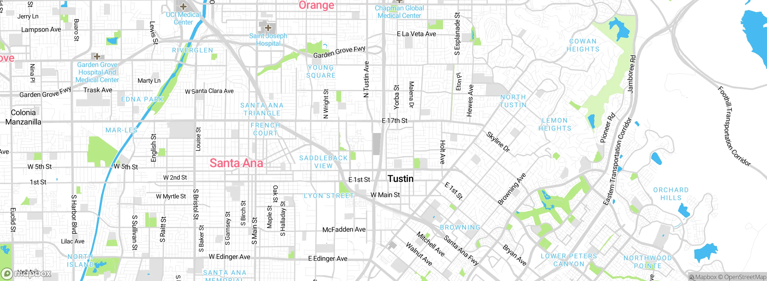 Map showing approximate location