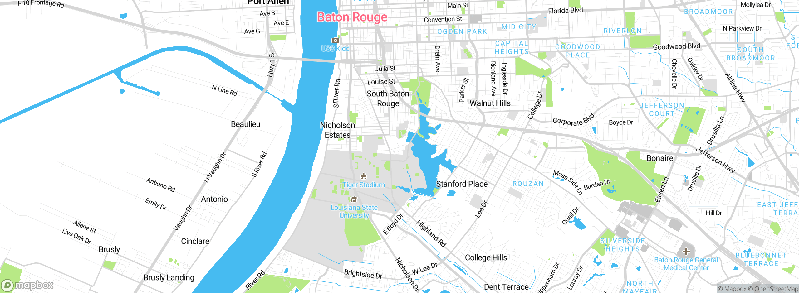 Map showing approximate location