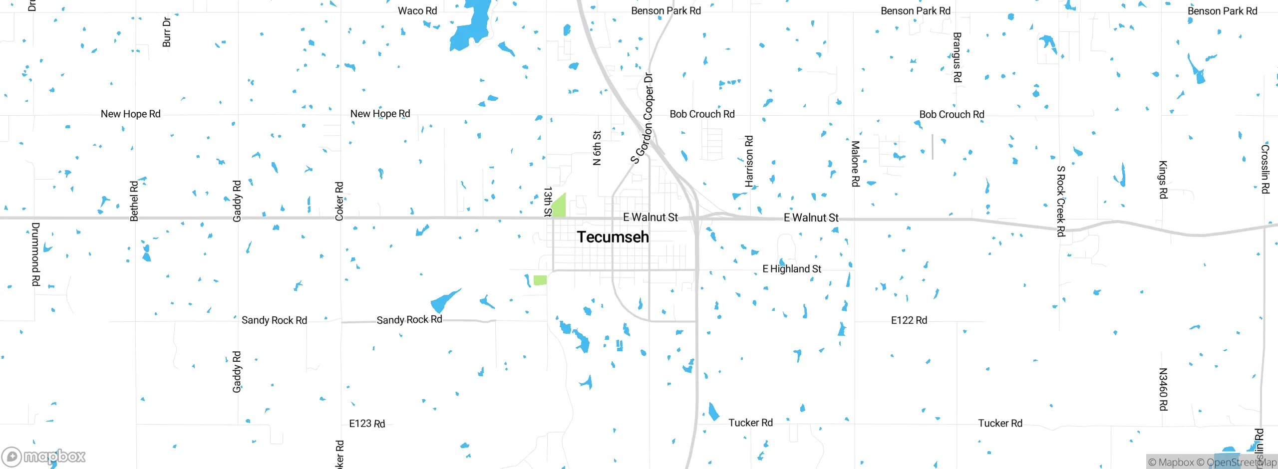 Map showing approximate location