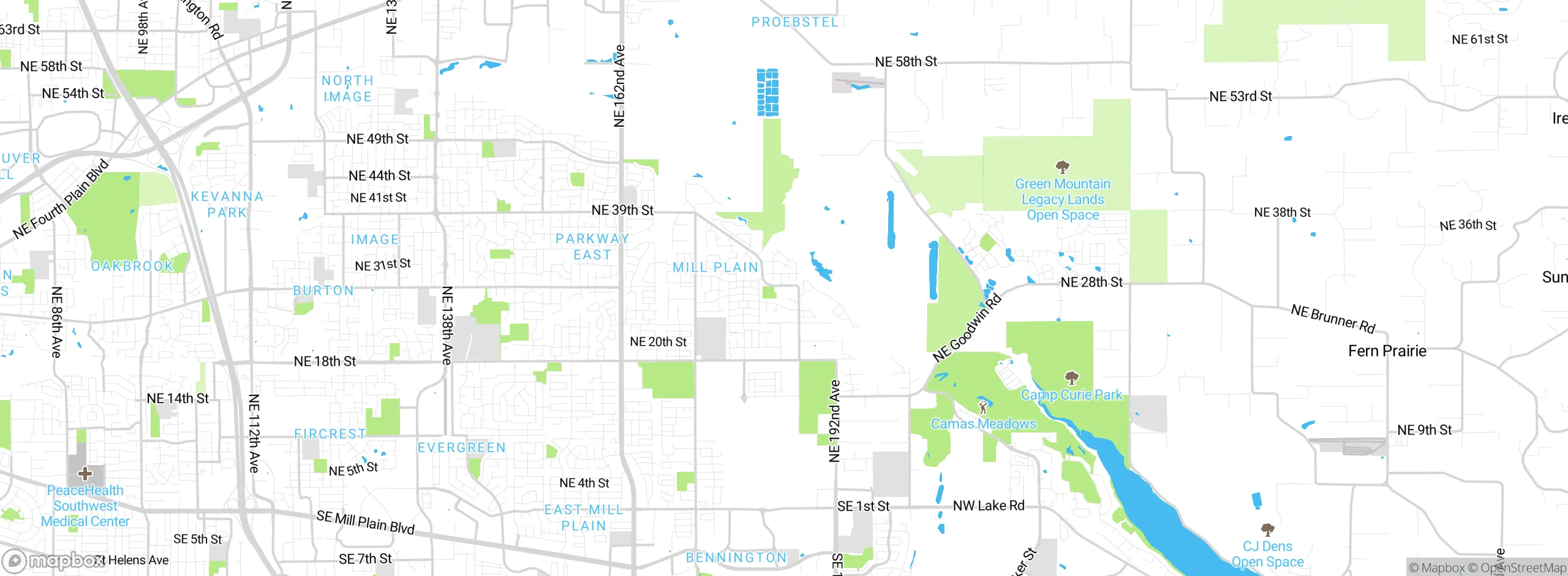 Map showing approximate location