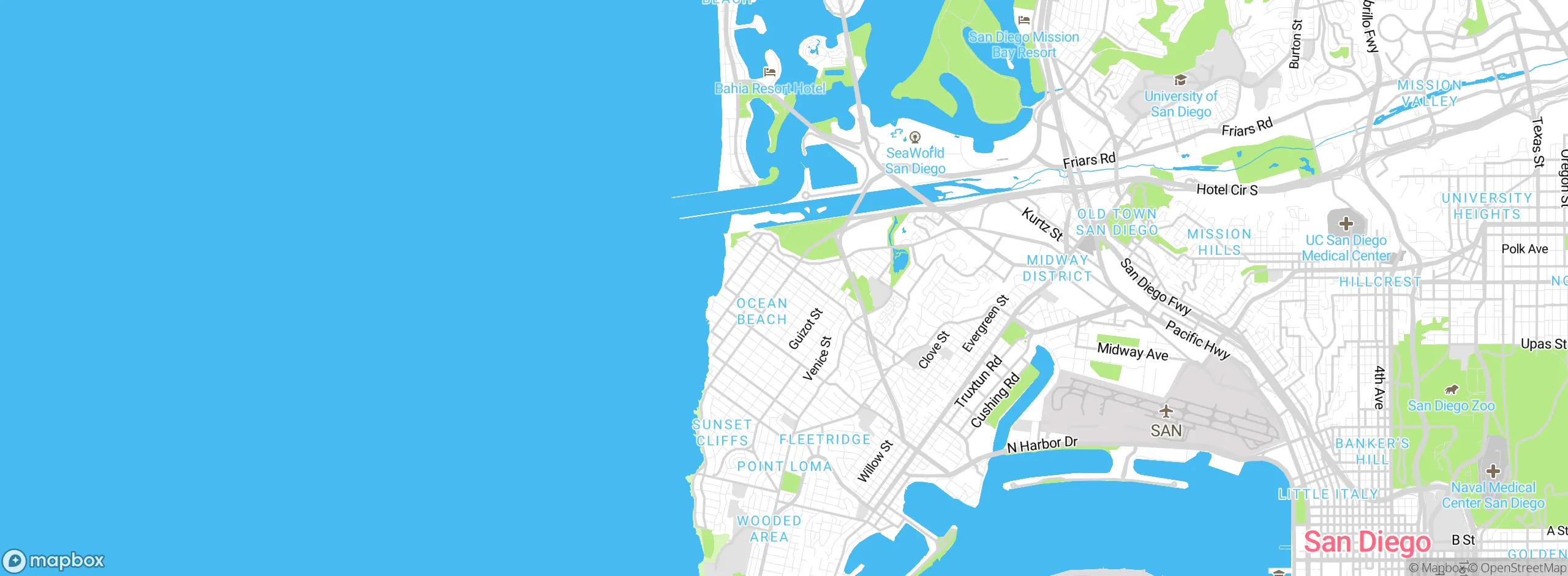 Map showing approximate location