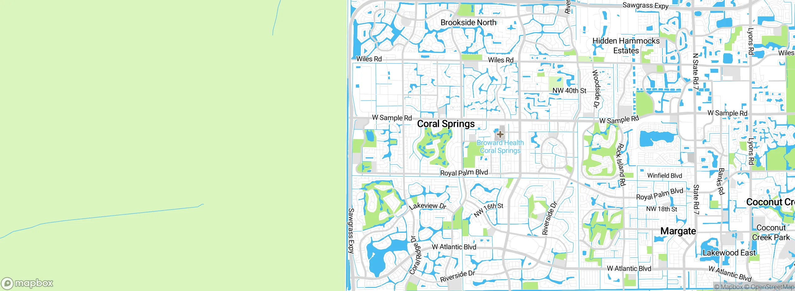Map showing approximate location