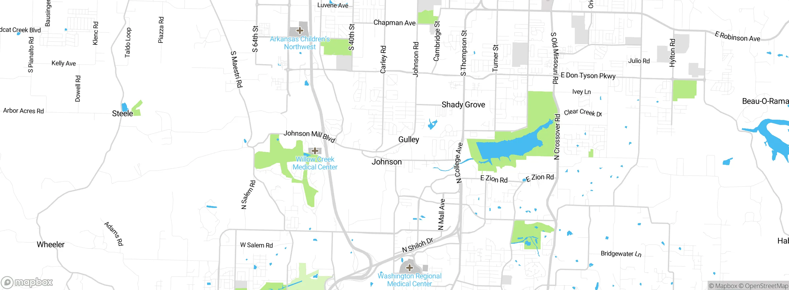 Map showing approximate location