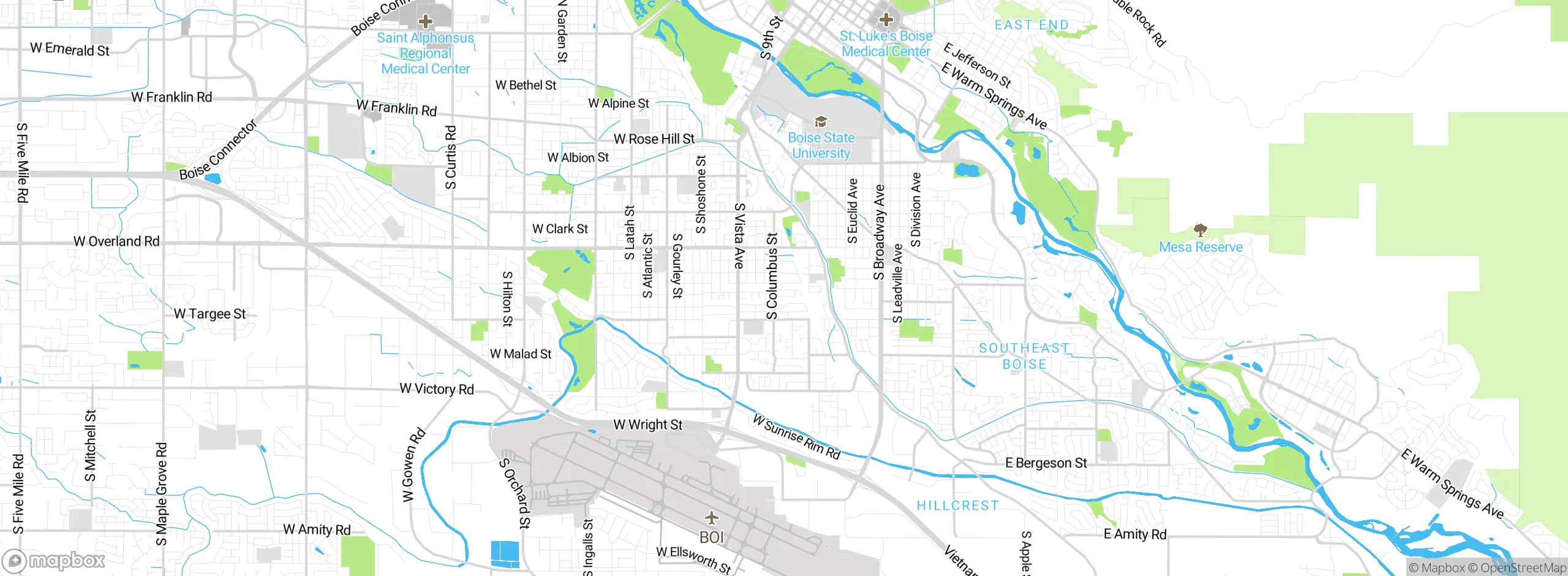 Map showing approximate location
