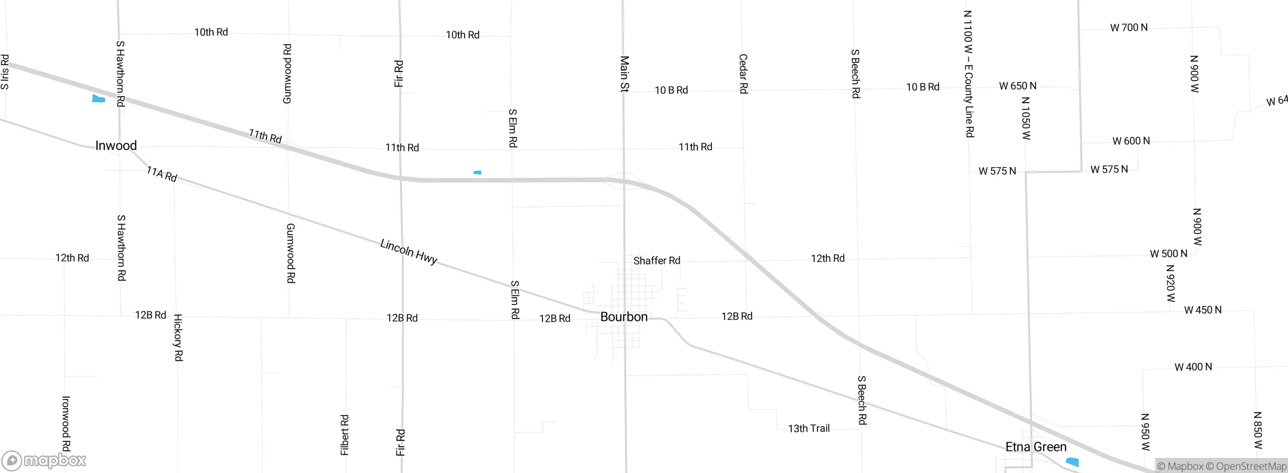Map showing approximate location