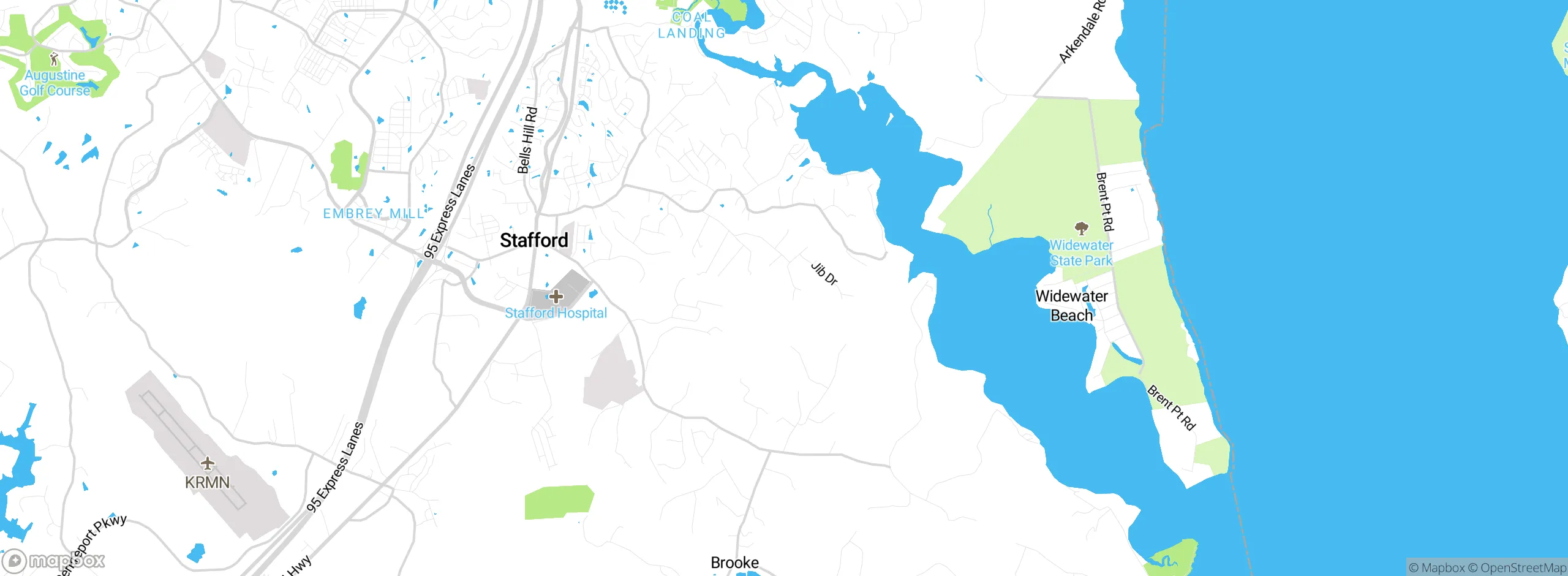 Map showing approximate location