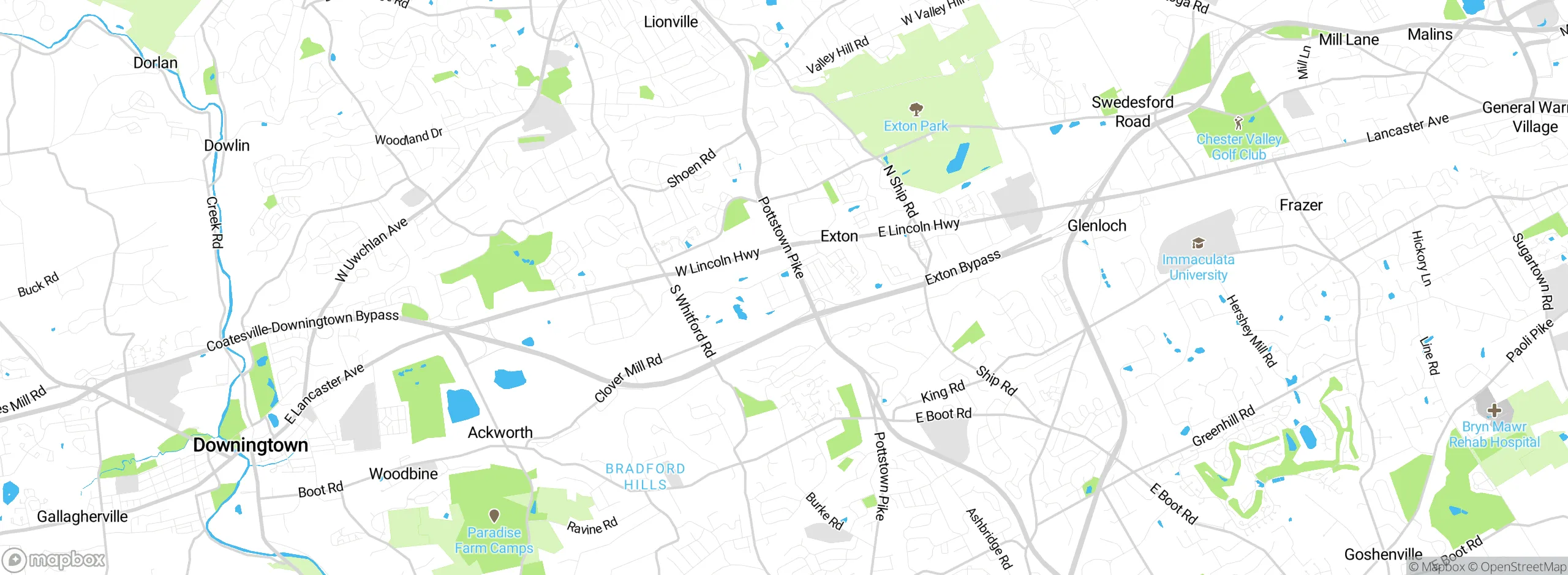 Map showing approximate location