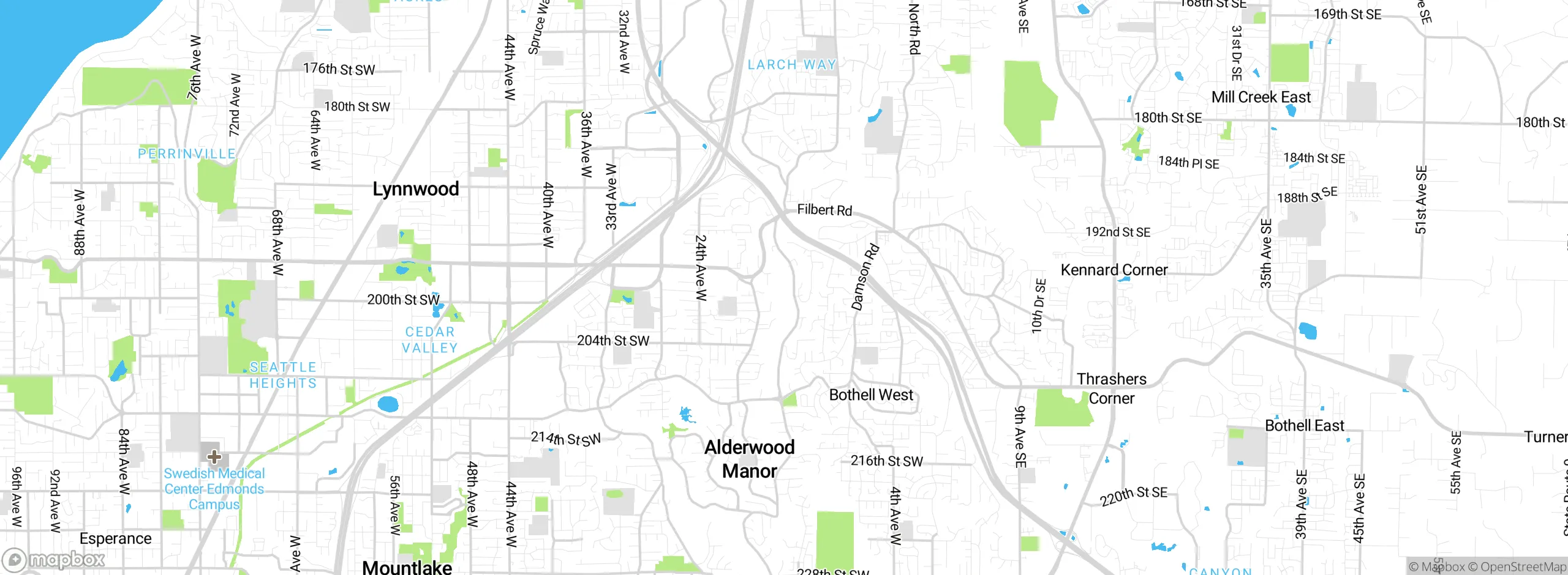 Map showing approximate location