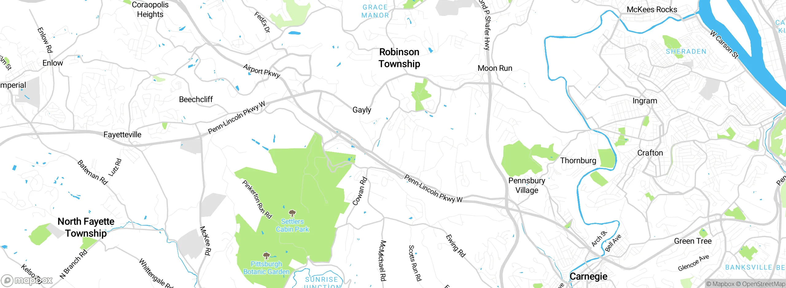 Map showing approximate location