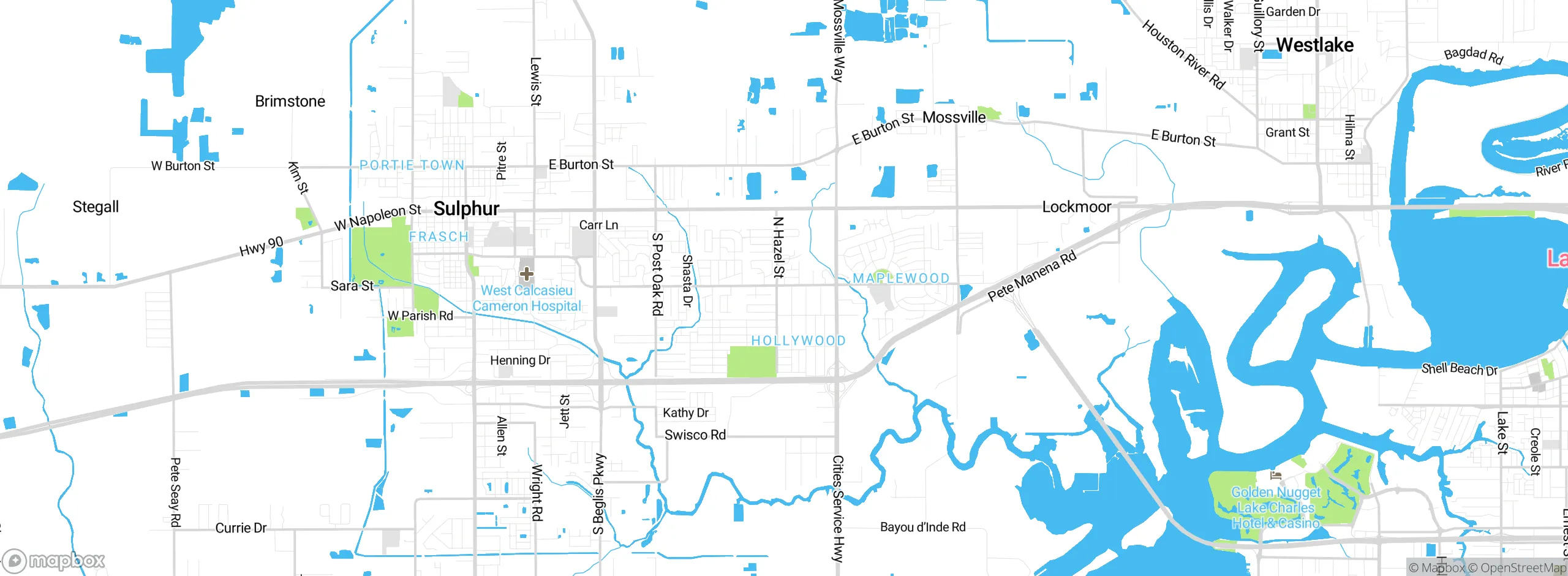 Map showing approximate location
