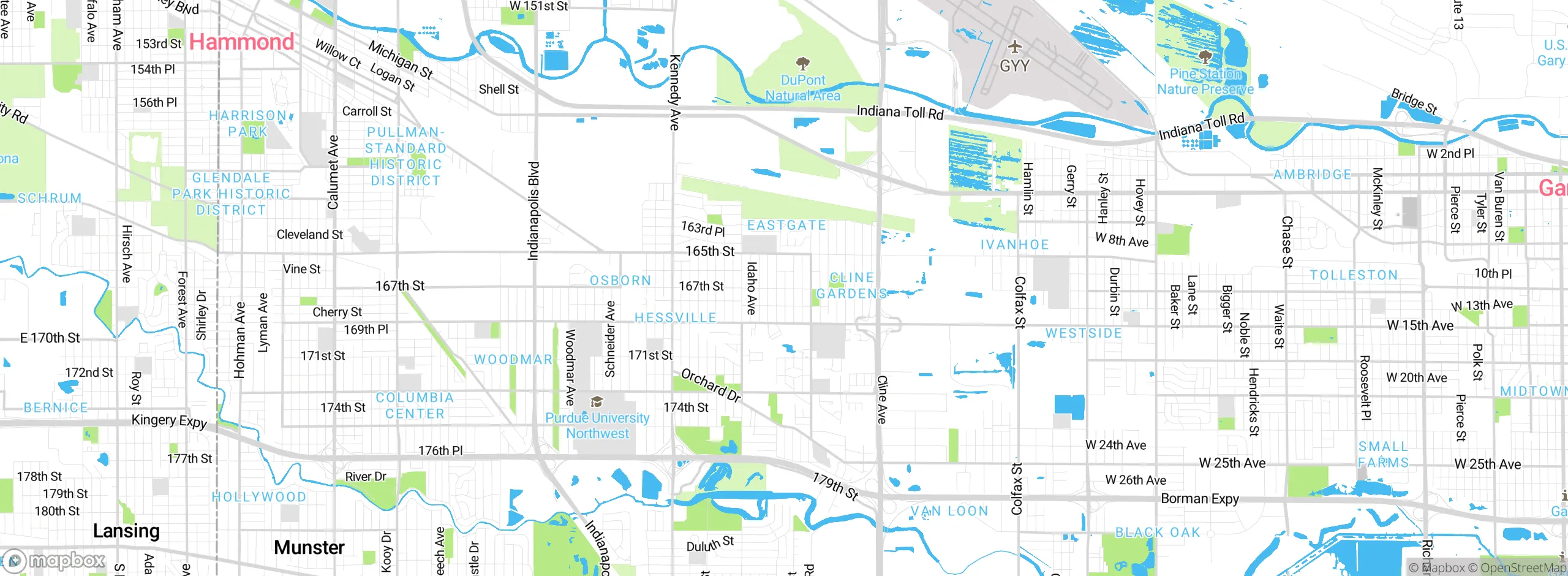 Map showing approximate location