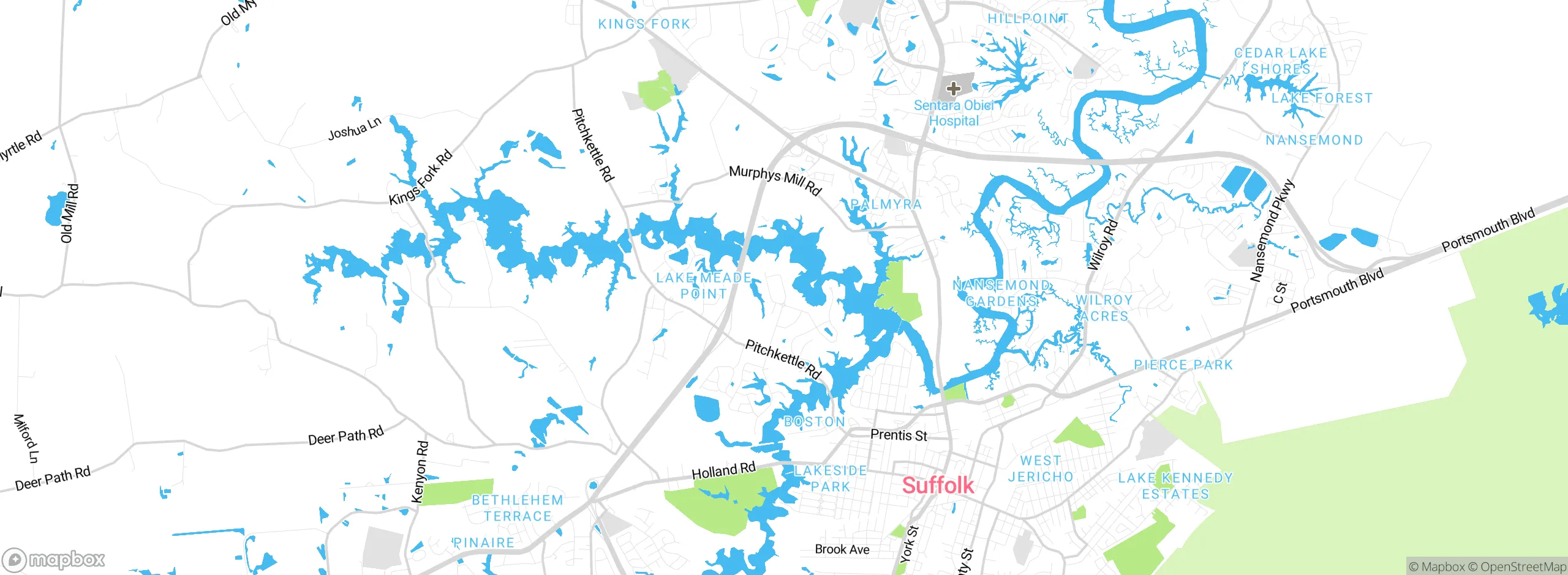 Map showing approximate location