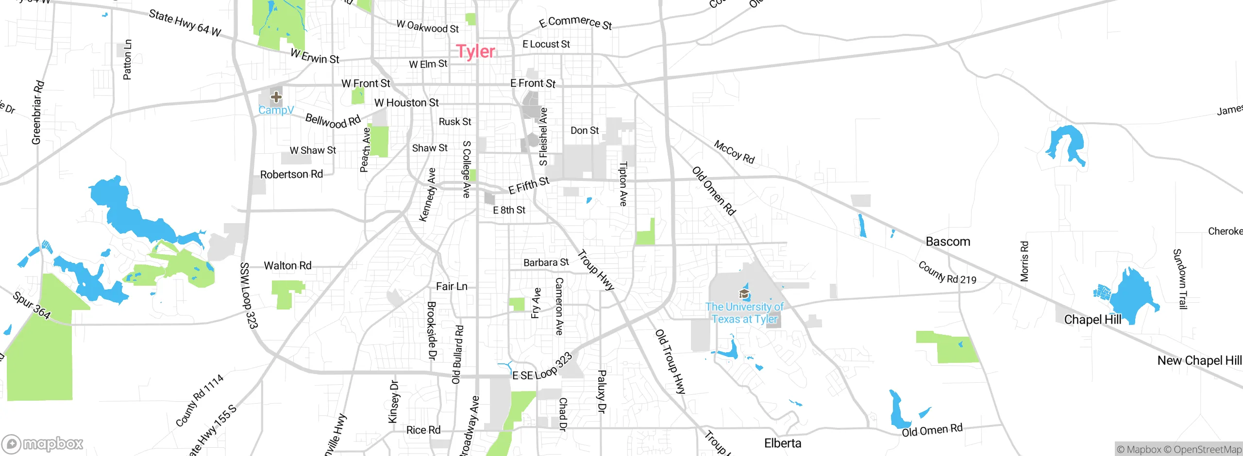 Map showing approximate location