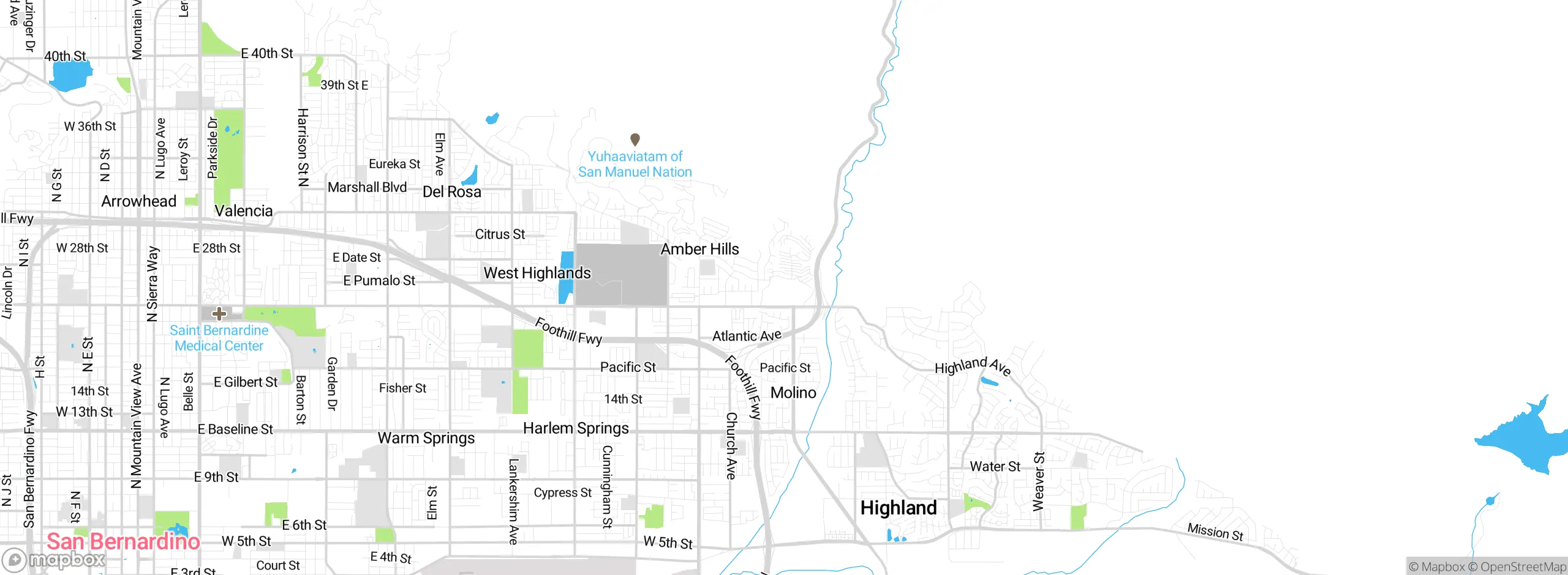 Map showing approximate location