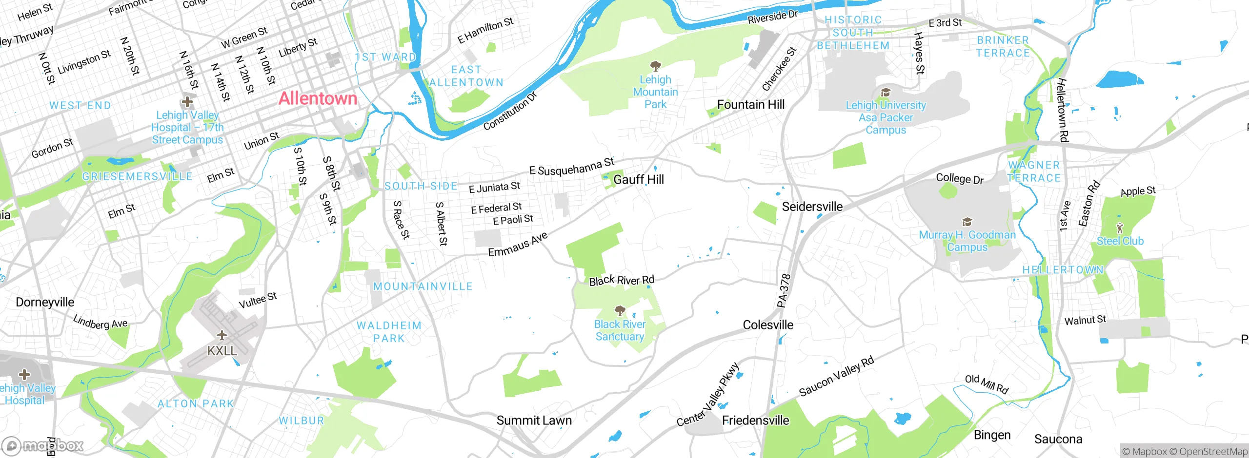 Map showing approximate location