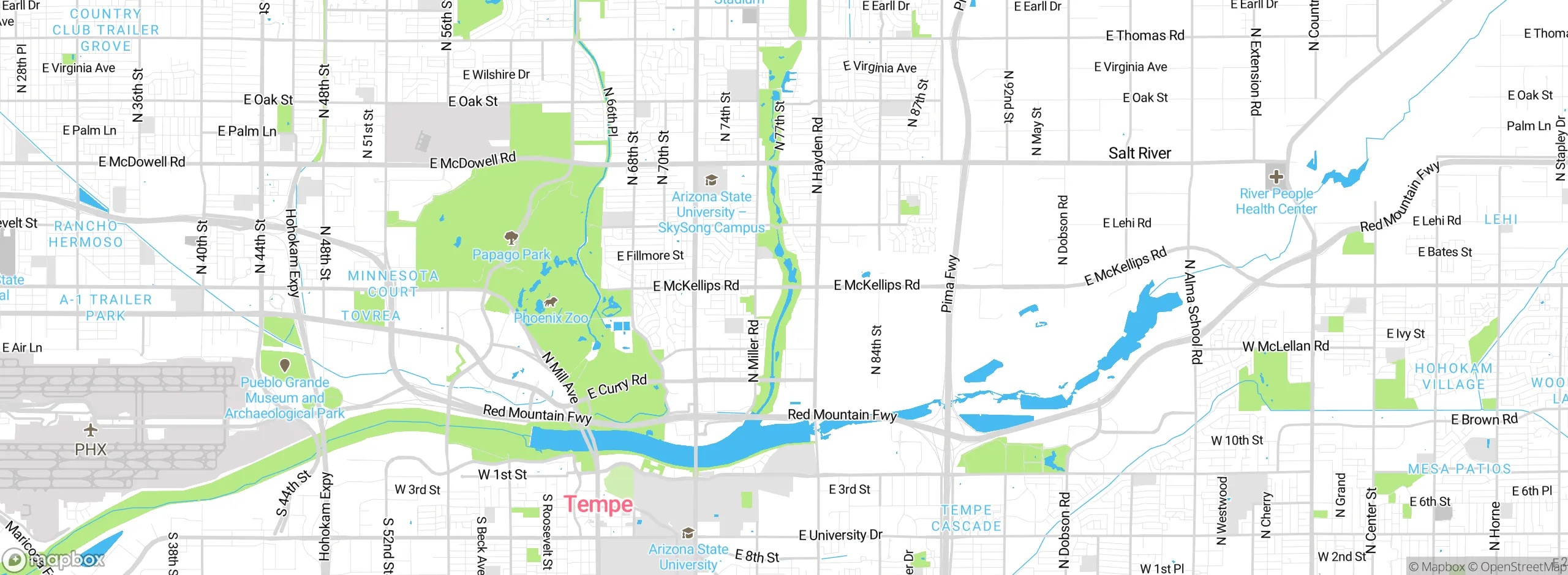 Map showing approximate location