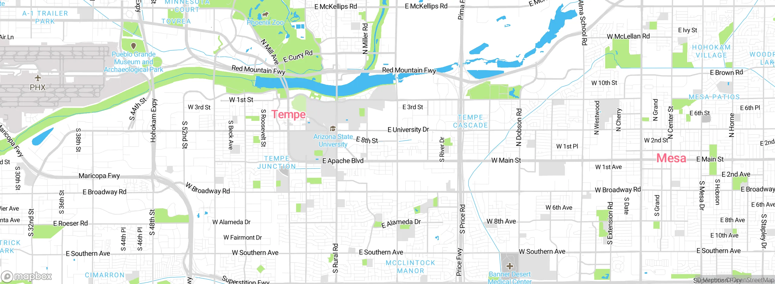 Map showing approximate location