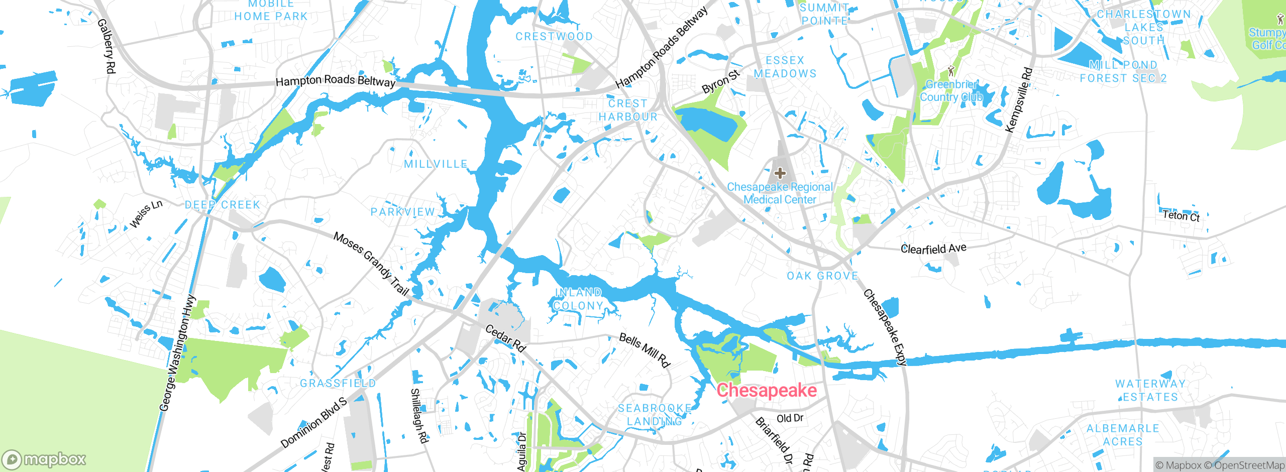 Map showing approximate location