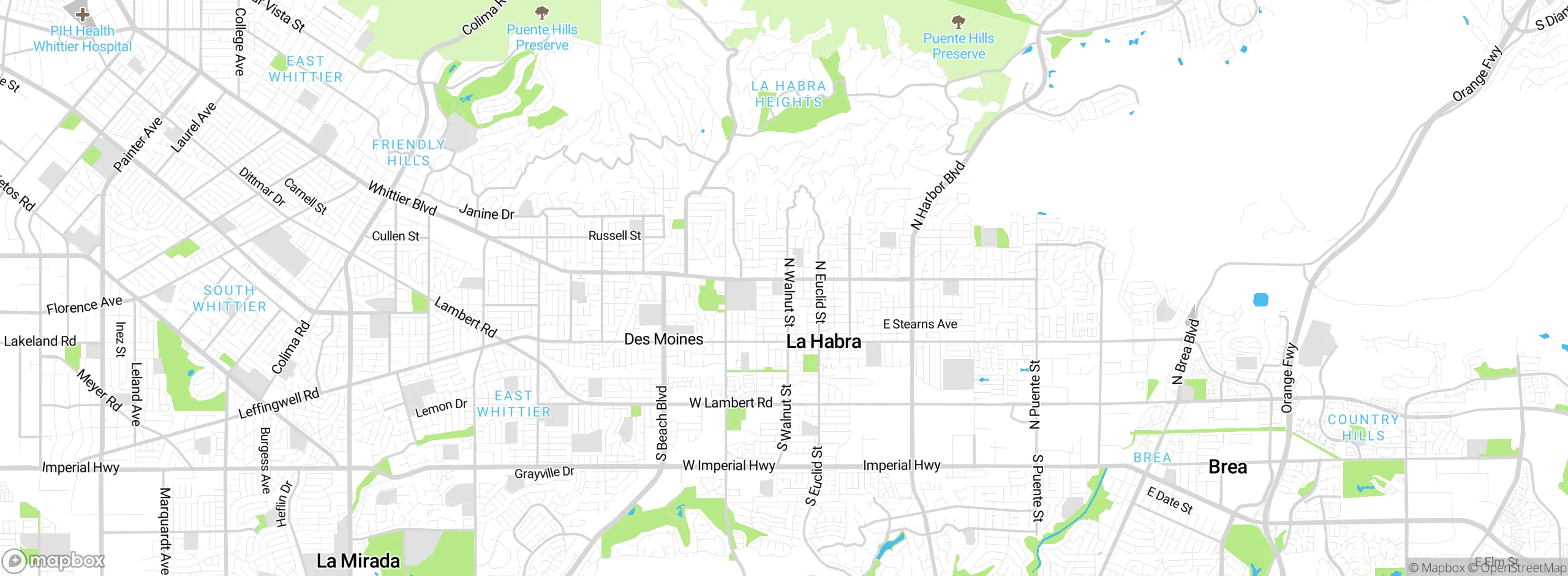 Map showing approximate location