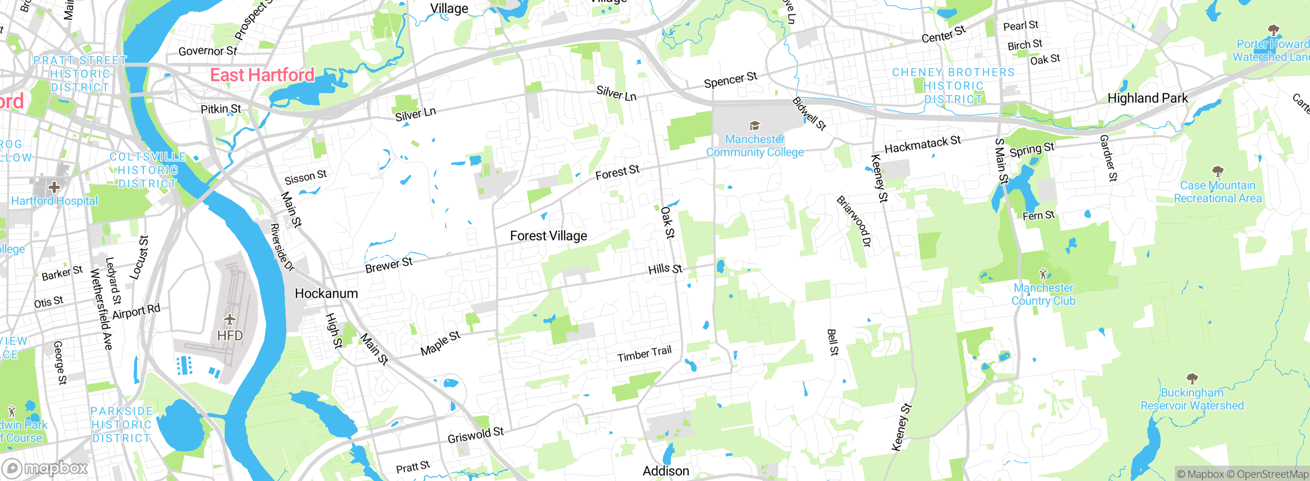 Map showing approximate location