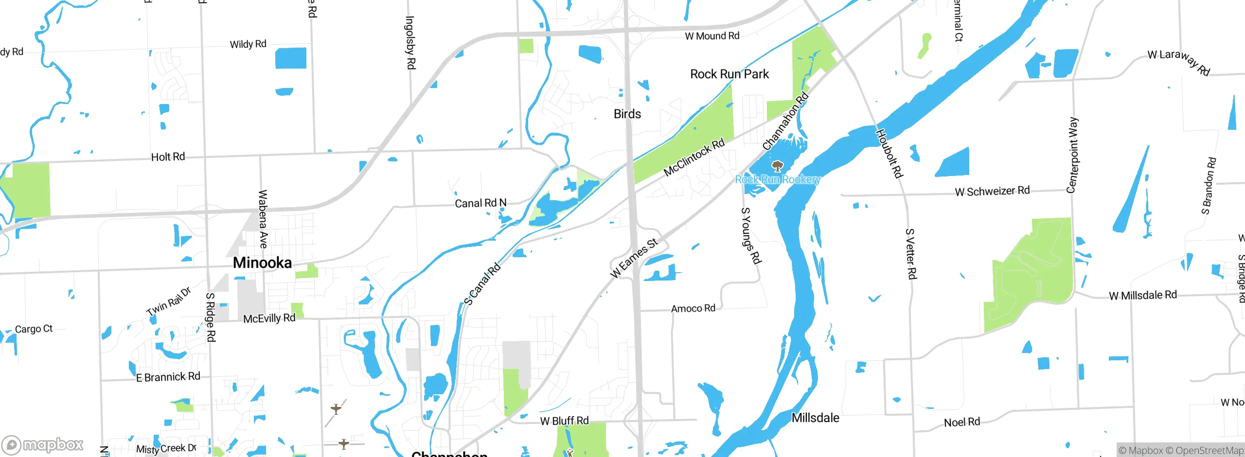 Map showing approximate location