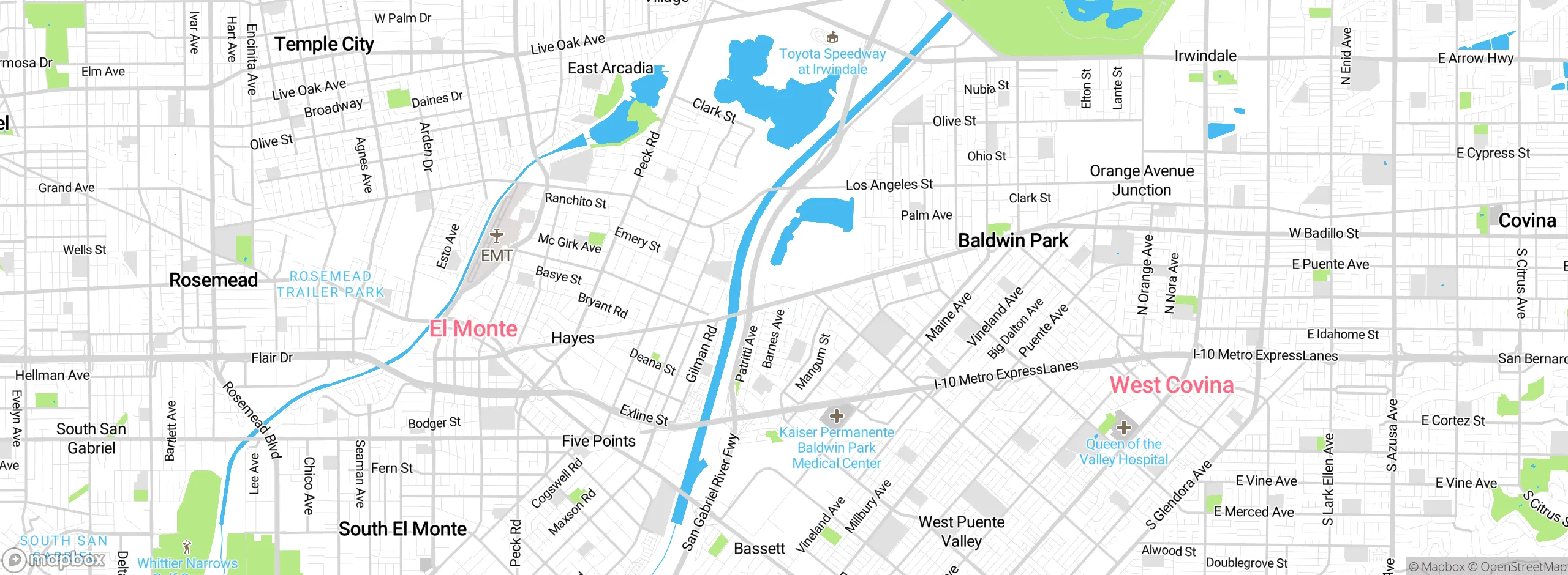 Map showing approximate location