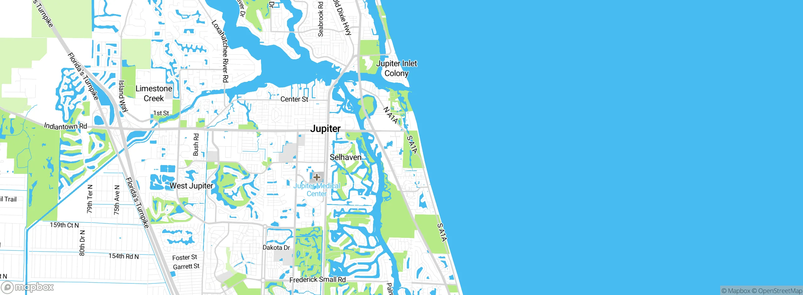 Map showing approximate location