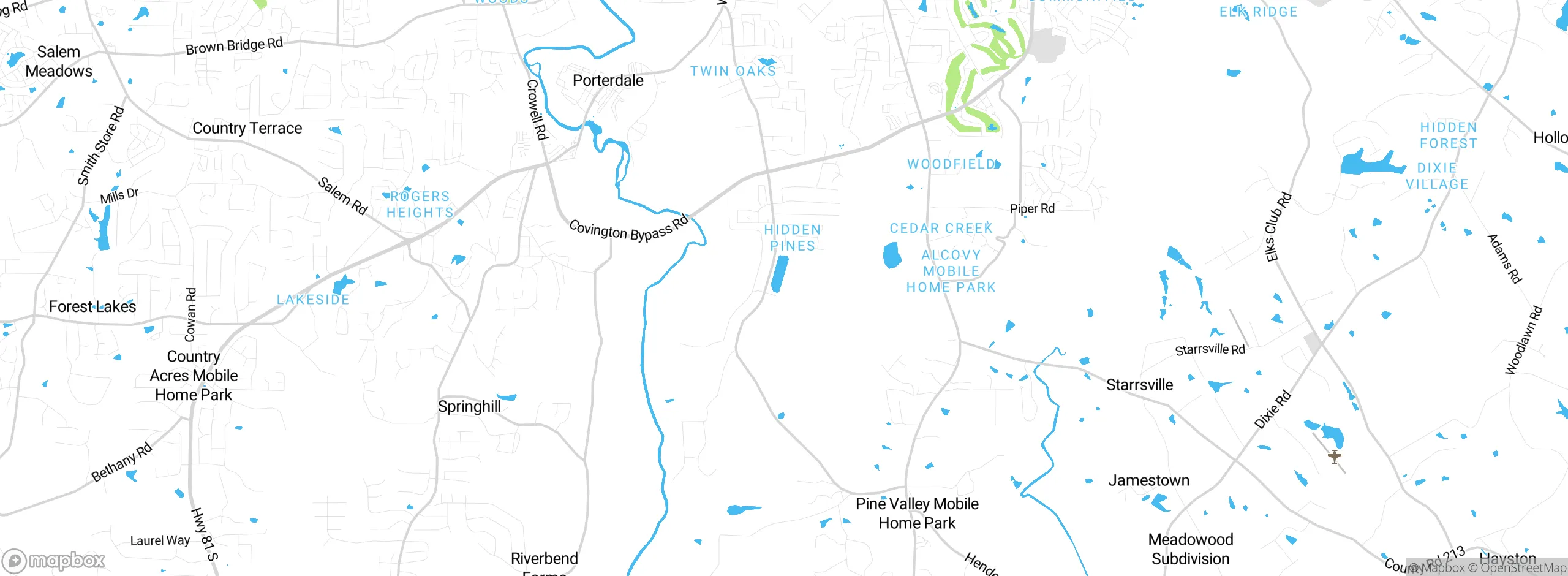 Map showing approximate location