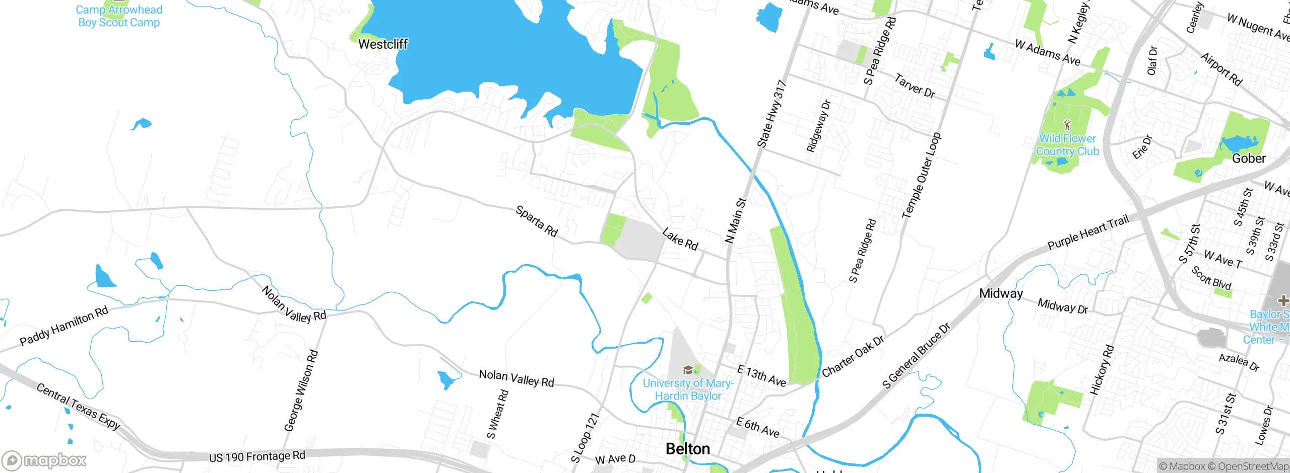 Map showing approximate location