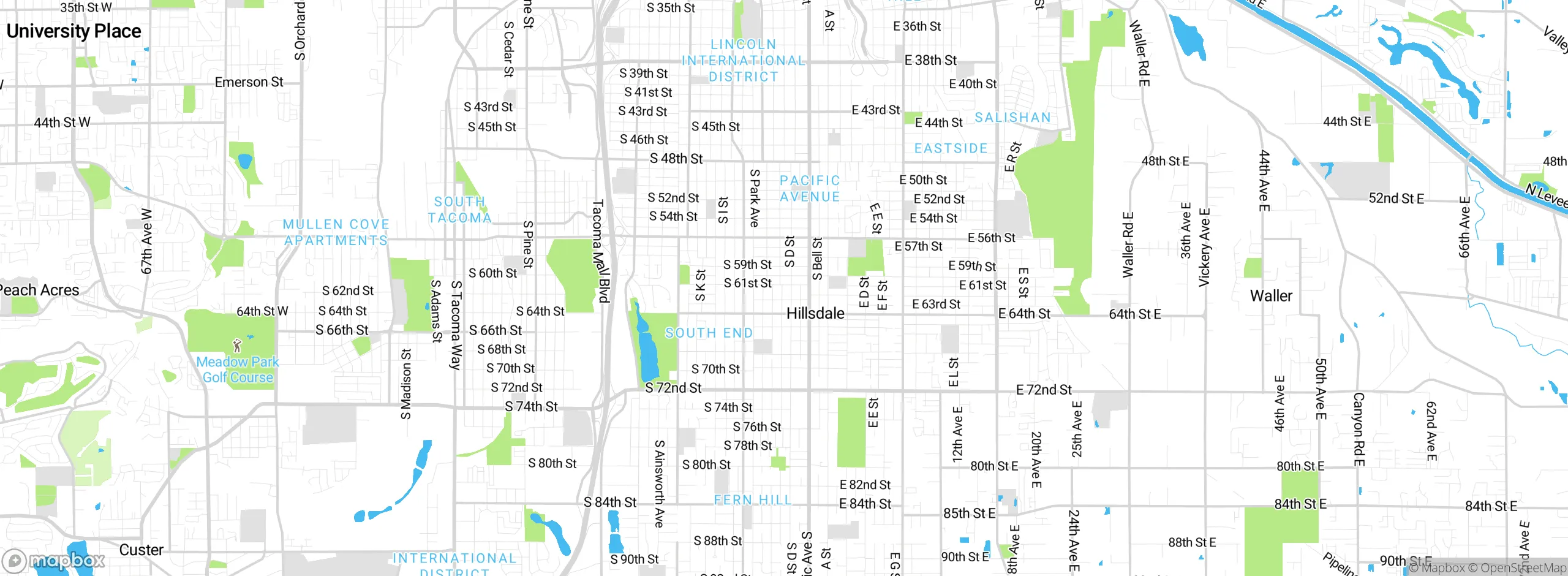 Map showing approximate location