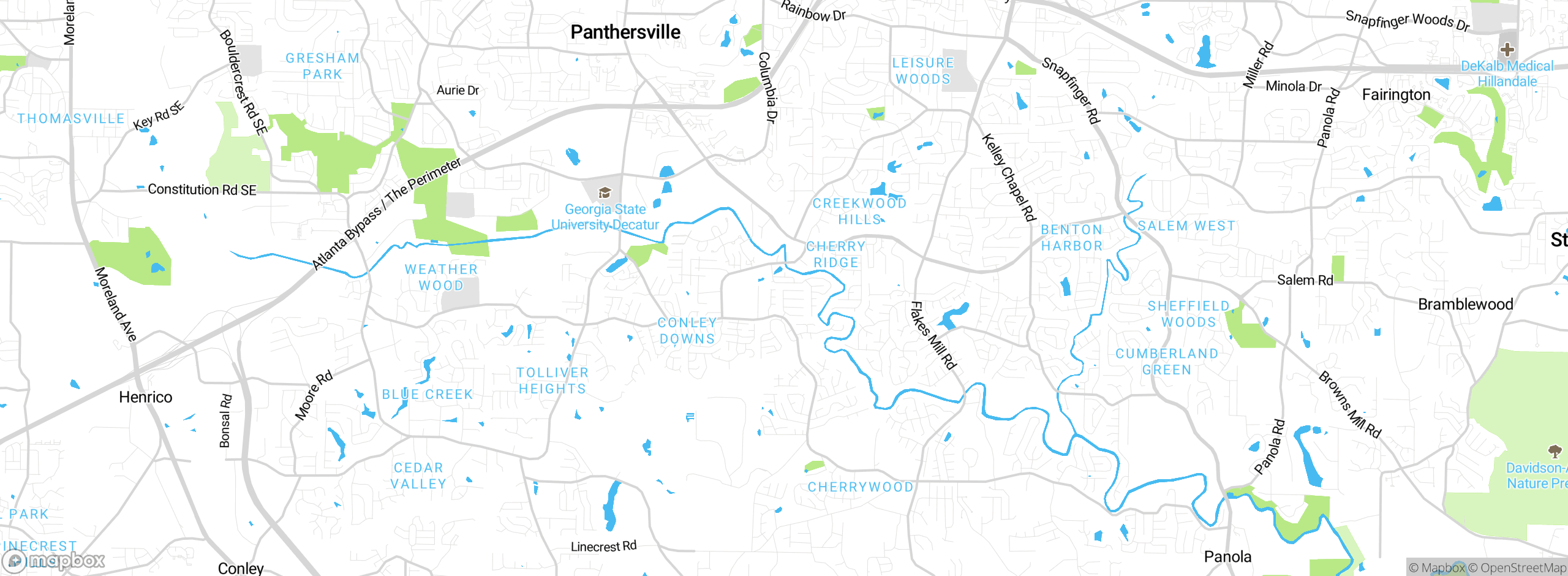 Map showing approximate location