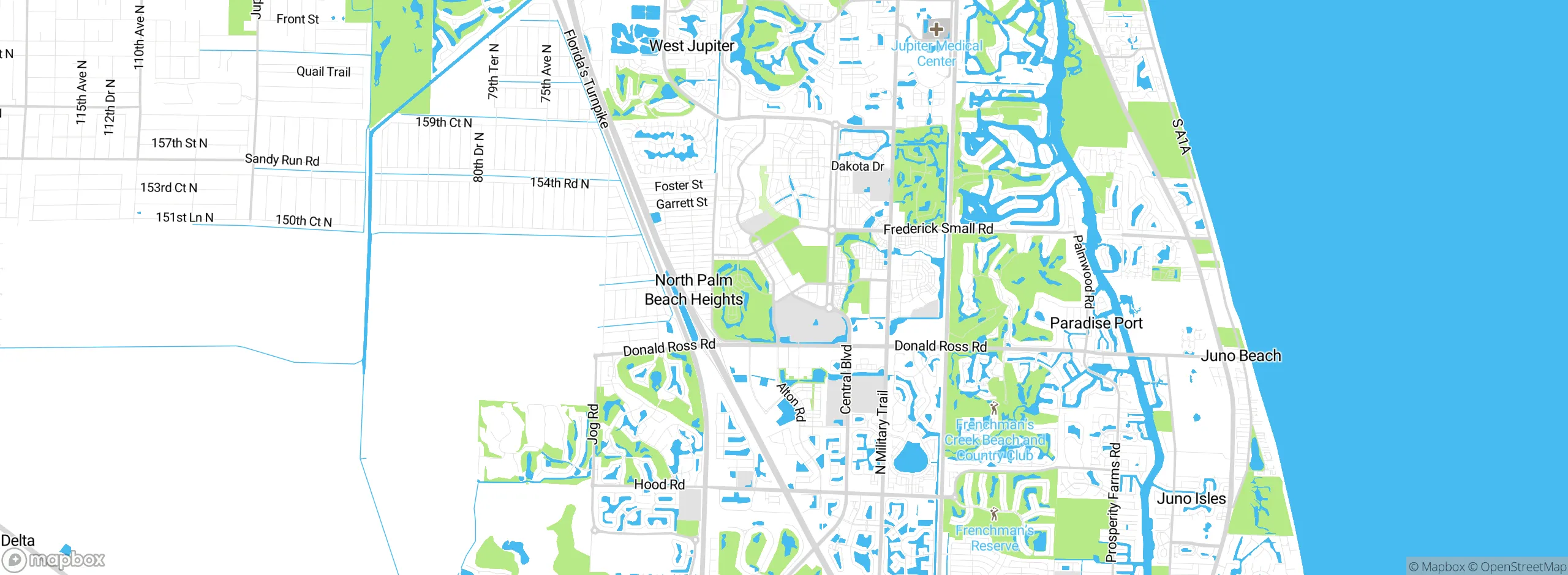 Map showing approximate location