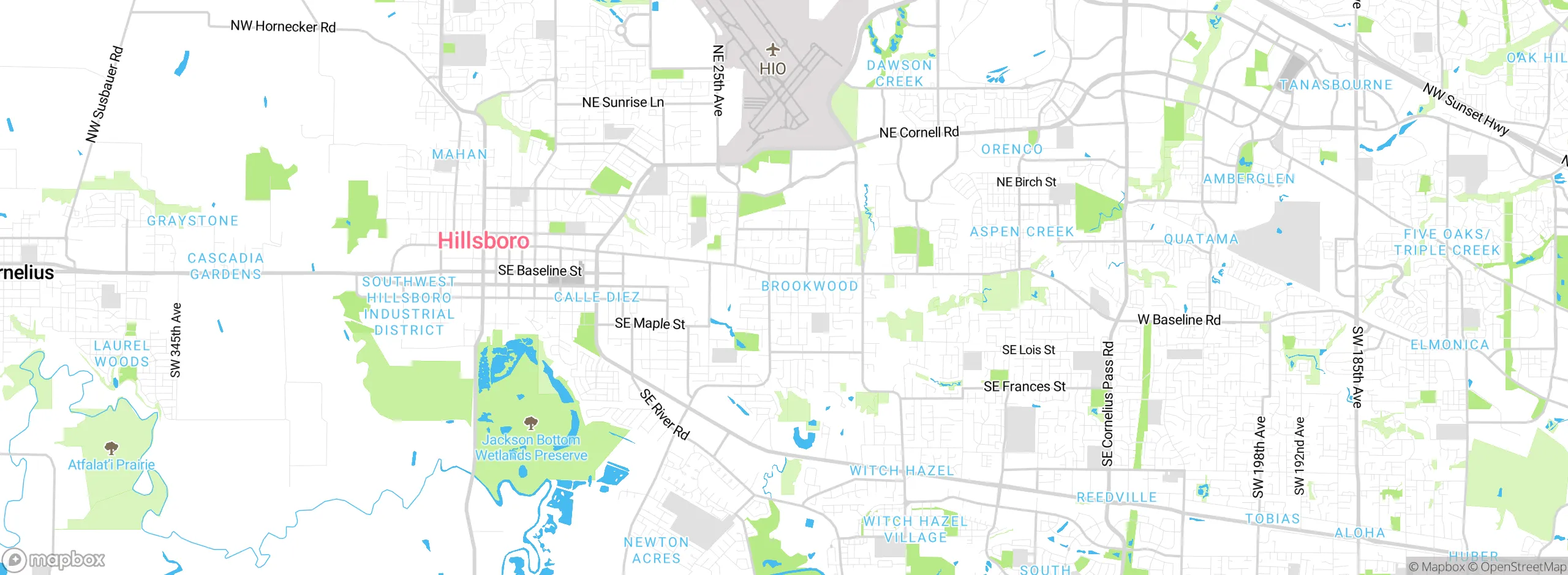 Map showing approximate location