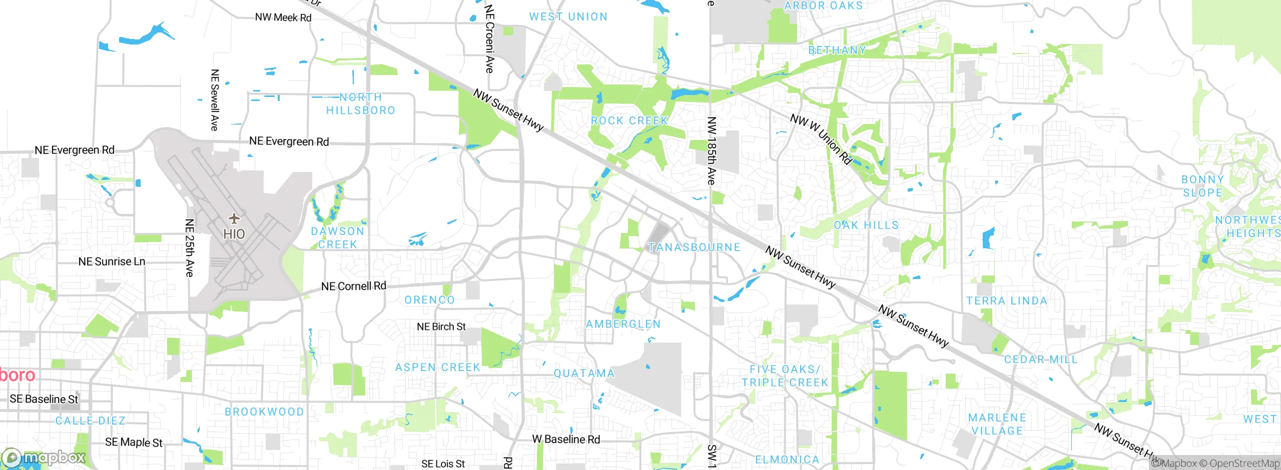 Map showing approximate location
