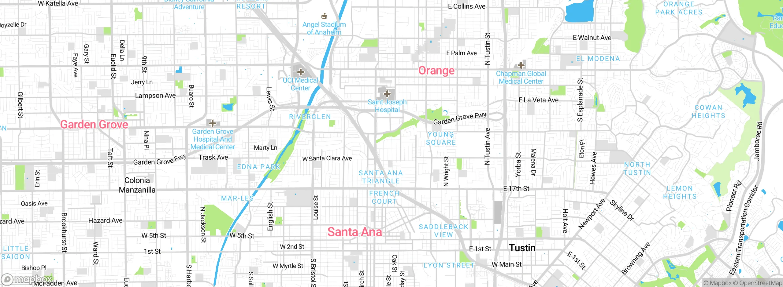 Map showing approximate location